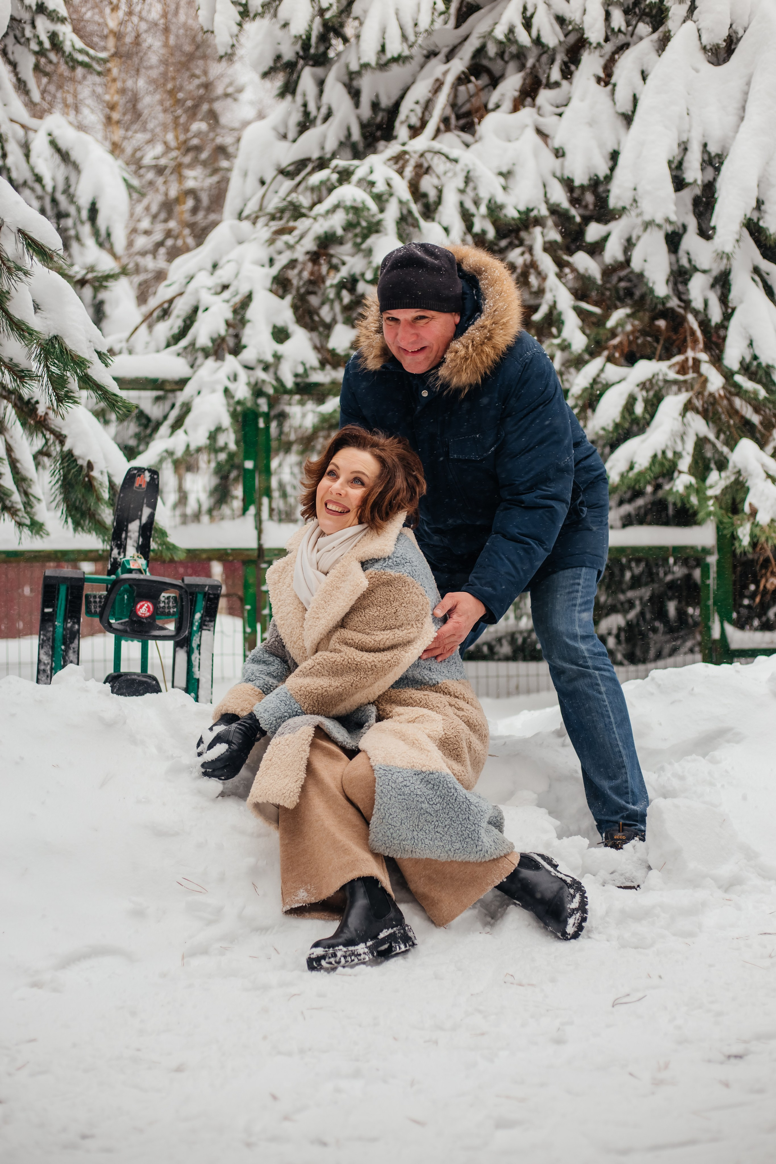 Семейная фотосессия зимой. Коммерческий фотограф в Москве, Наталия Горячева