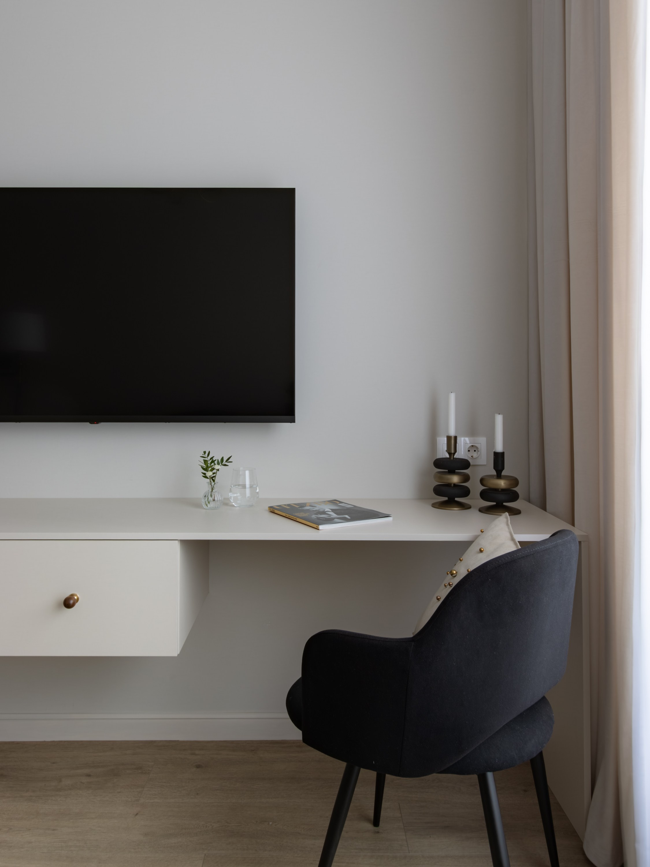 Проект квартиры под аренду дизайнера Екатерины Шейн, 2026. Интерьерный фотограф в Санкт-Петербурге