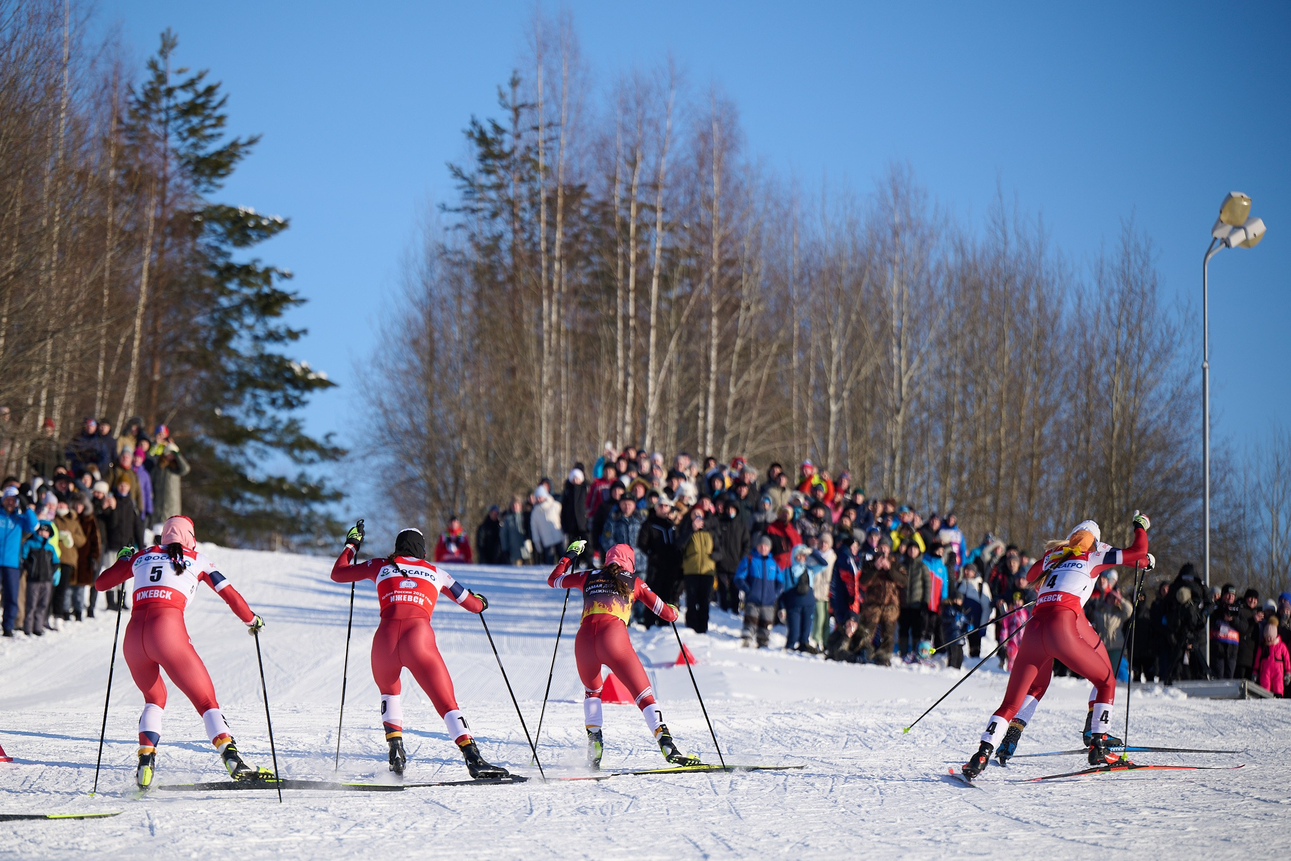 VI этап ФосАгро Кубка России по лыжным гонкам. Спринт. Ижевск 25.01.2025. Спортивный репортажный фотограф в Ижевске Сергей Мерзляков