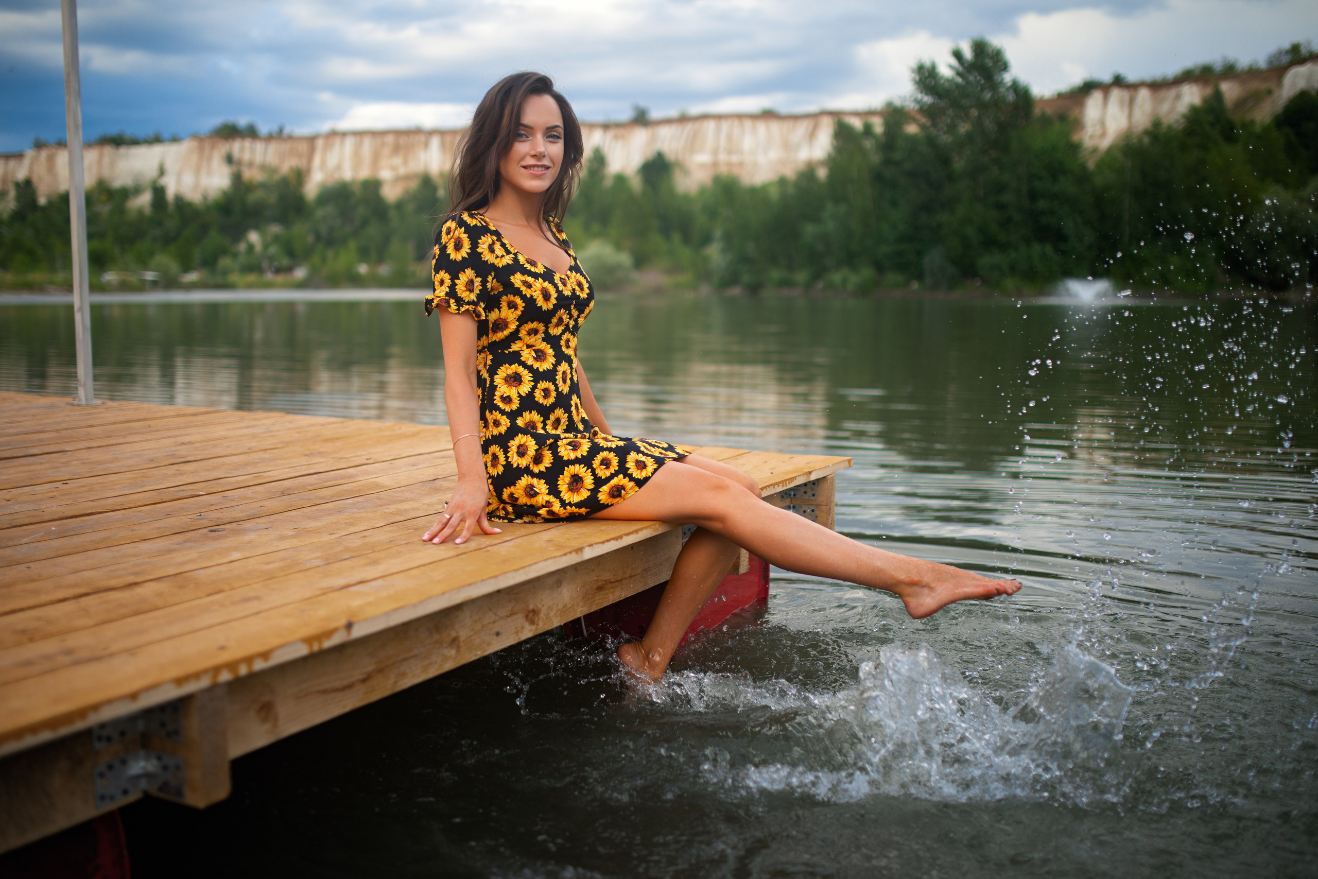 Летняя съемка с Екатериной на природе в парке Белый Колодец в формате для «себя»