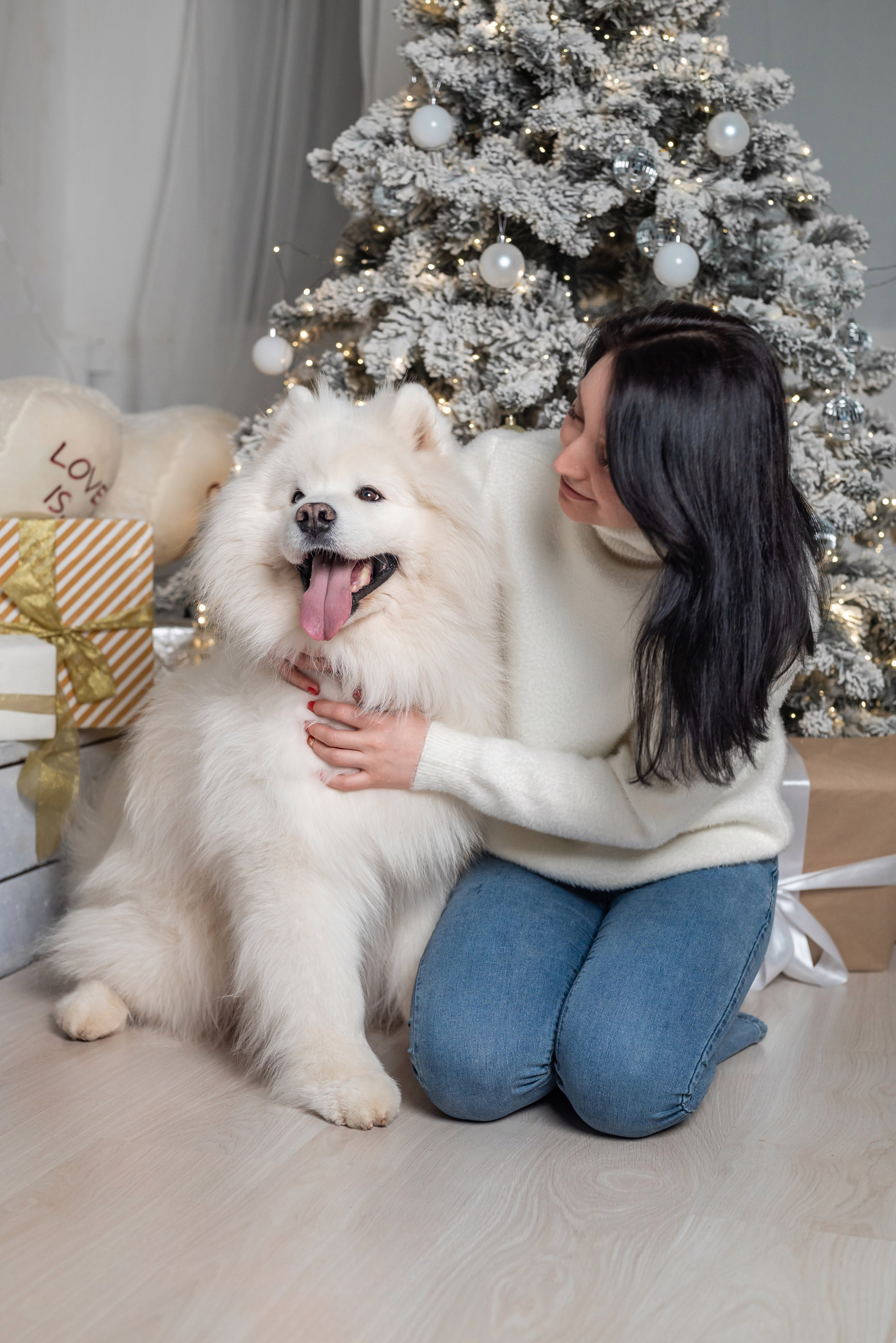 Фотопроект с самоедом 2023 г. Фотограф в городе Салават