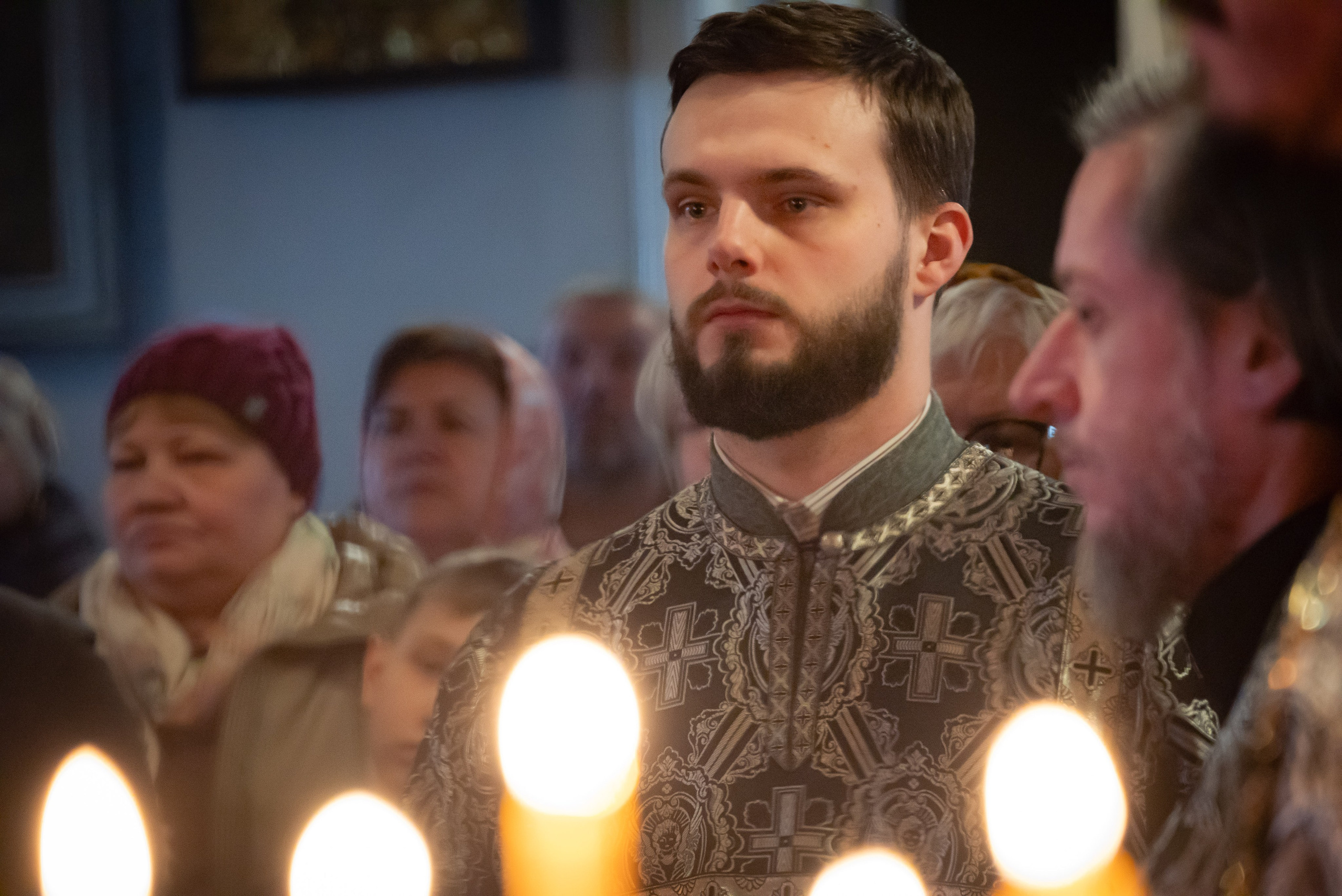 Богородский храм. Вынос Плащаницы. Антон и Татьяна Денисенко — В храме