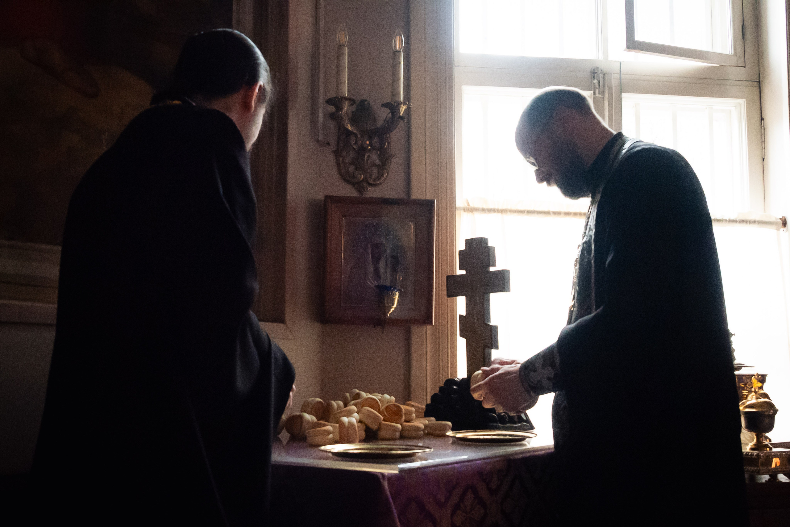 Богородский храм. Вынос Плащаницы. Антон и Татьяна Денисенко — В храме