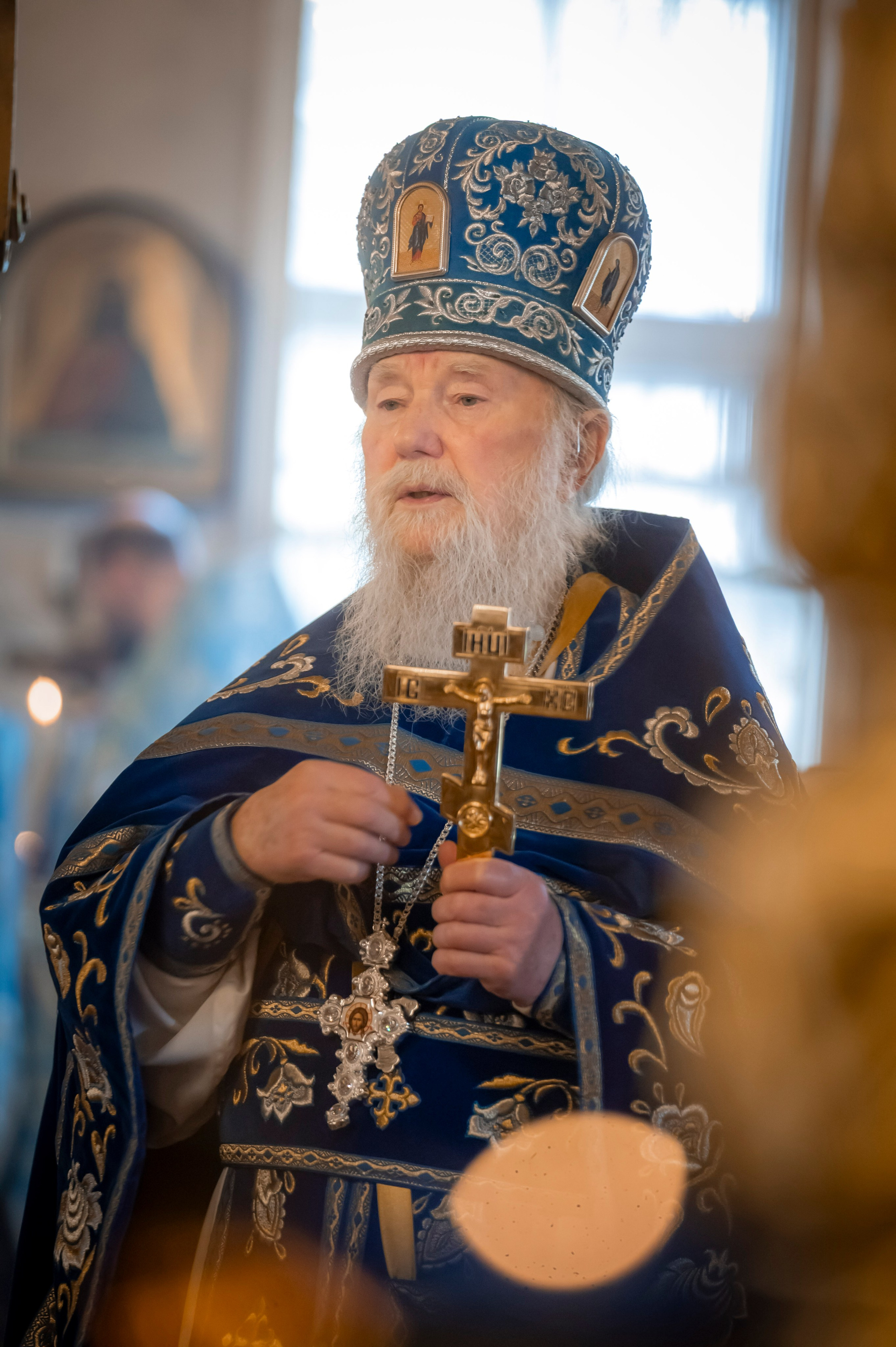 Богородский храм. Благовещение. Божественная Литургия. Антон и Татьяна Денисенко — В храме