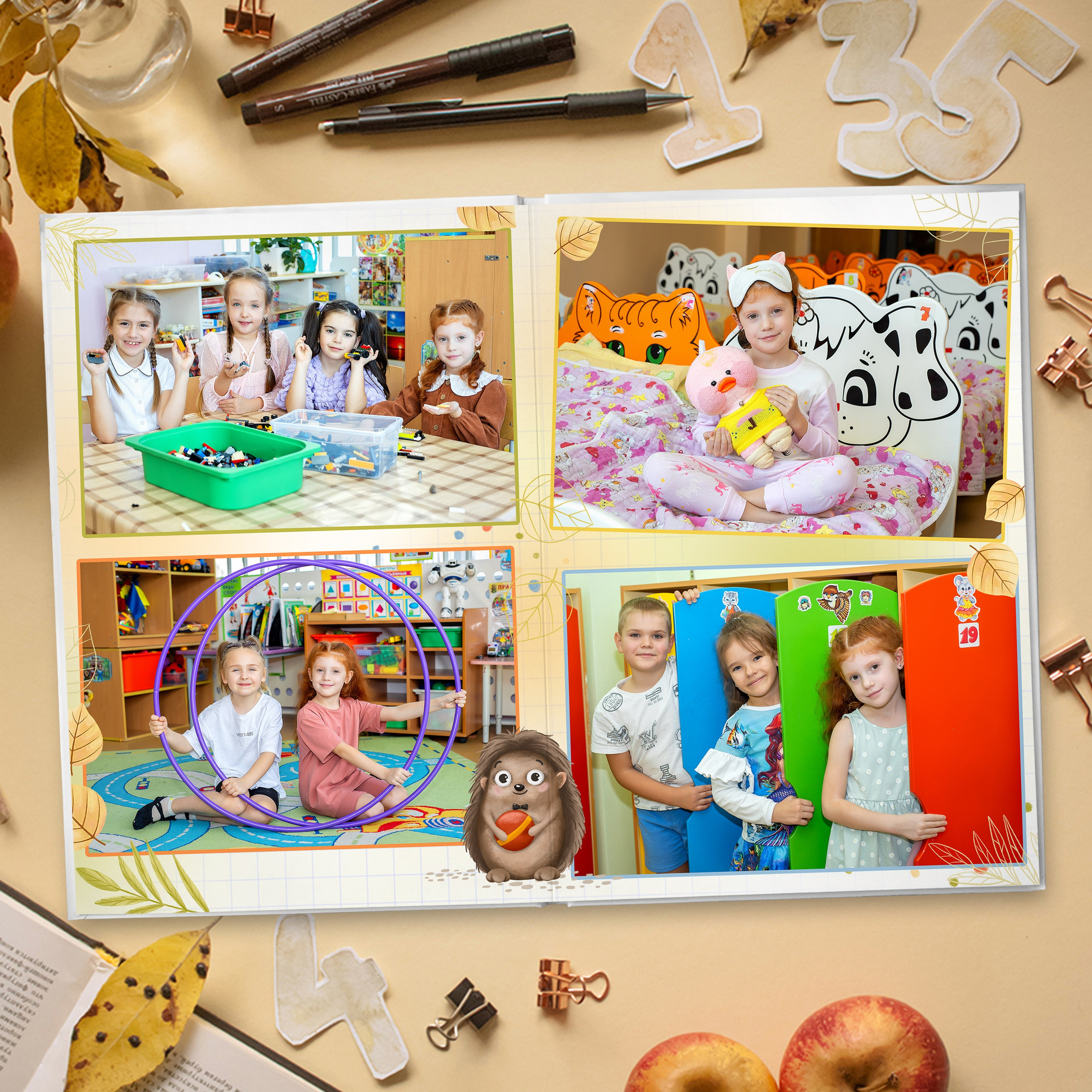 Акварельный дизайн «Лесная сказка». Стильный выпускной альбом Владивосток фотограф Вероника Мигачева