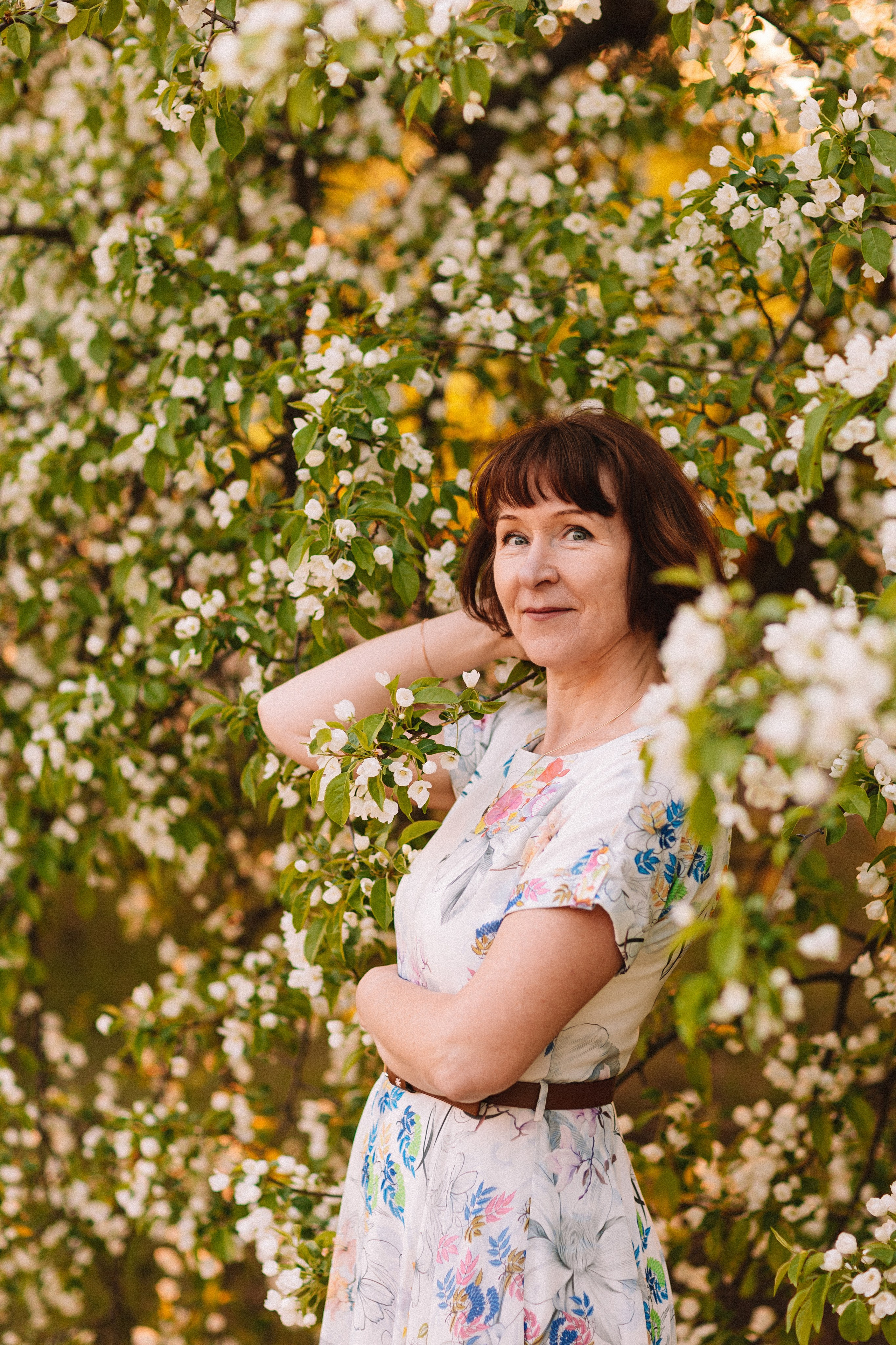 Яблони. Семейный фотограф Тюмень, фотограф на роды Салмина Мария