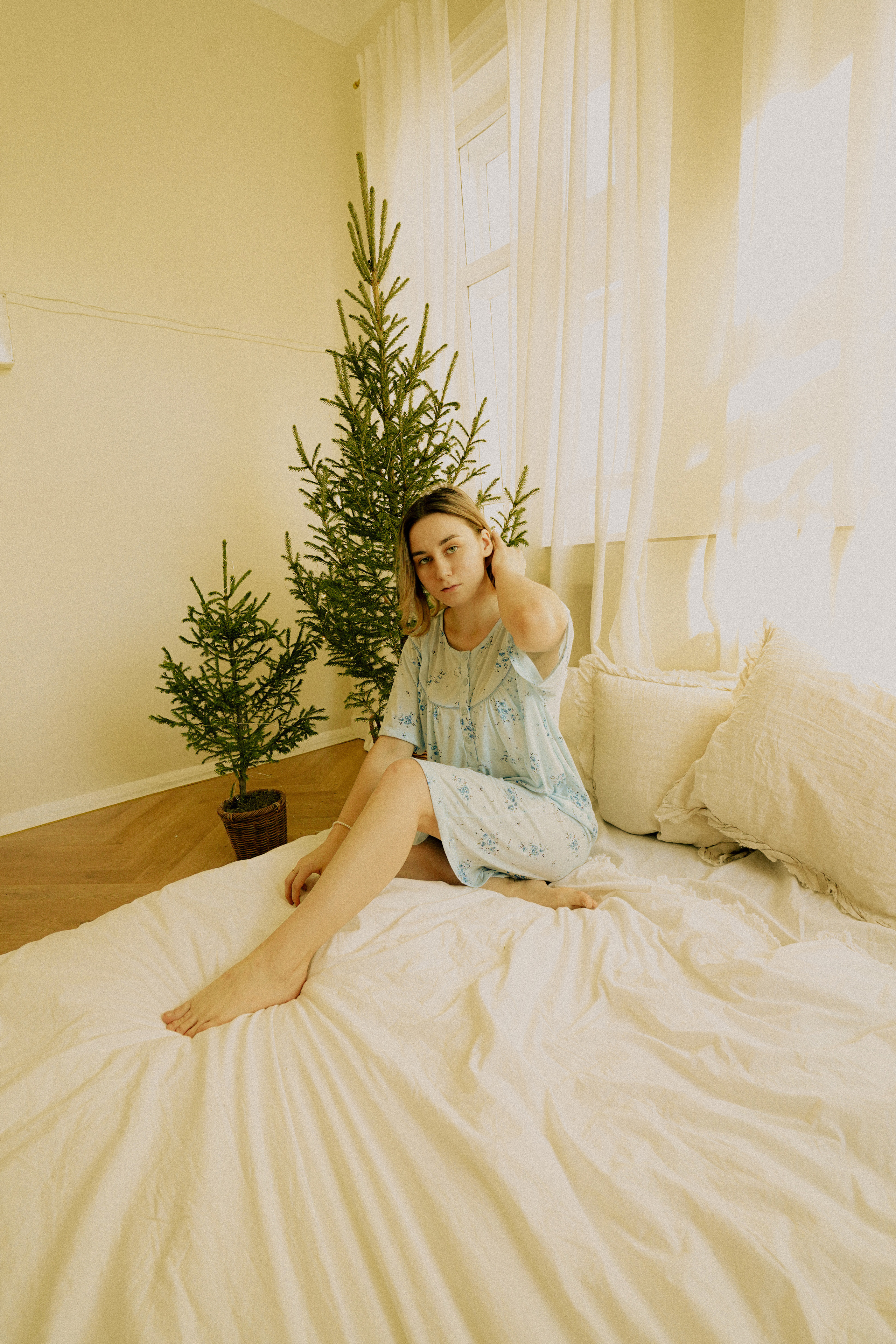 В ночнушках — Рождество. Фотограф — подружка!