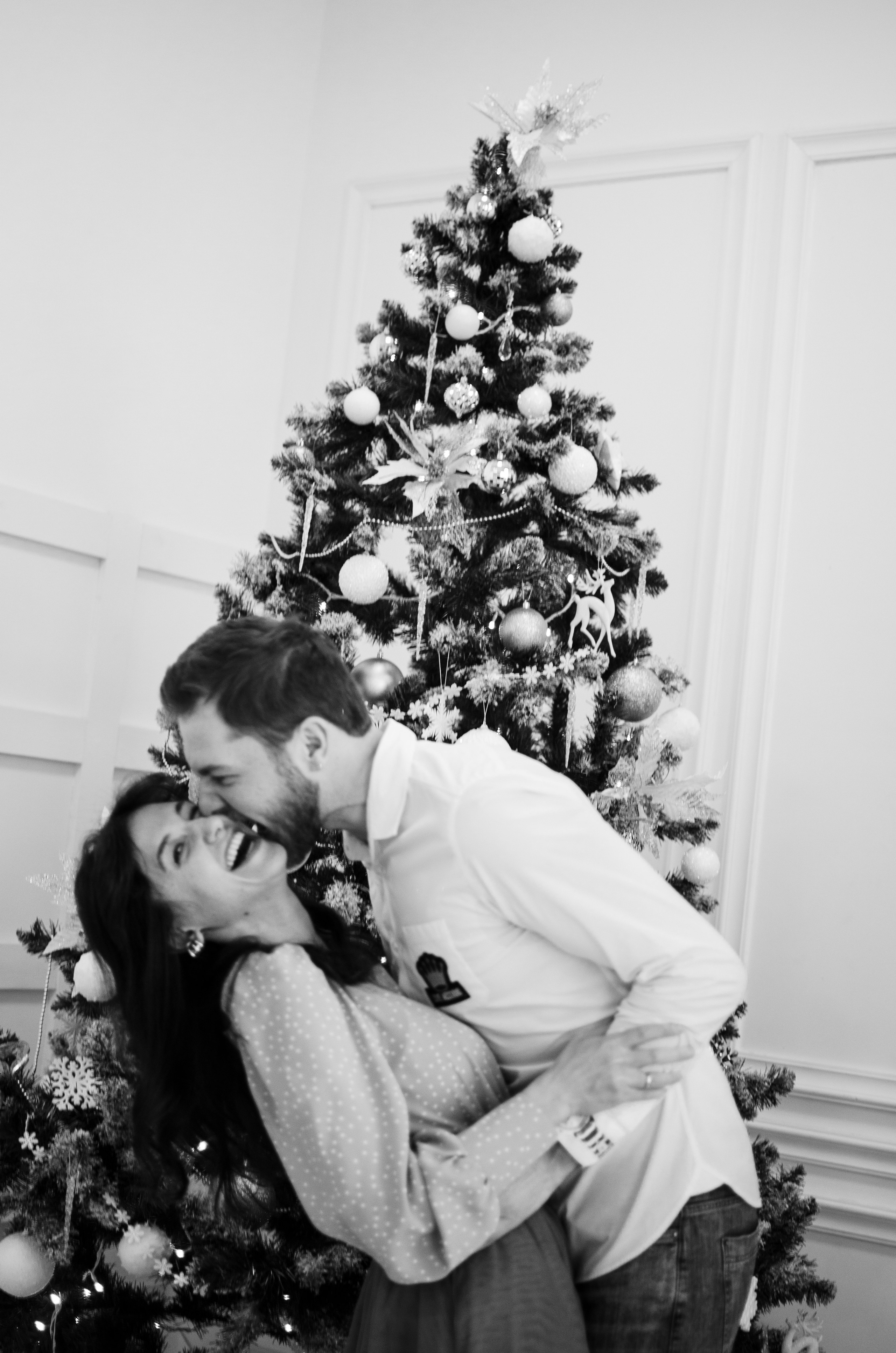 Черно белая семейная фотография