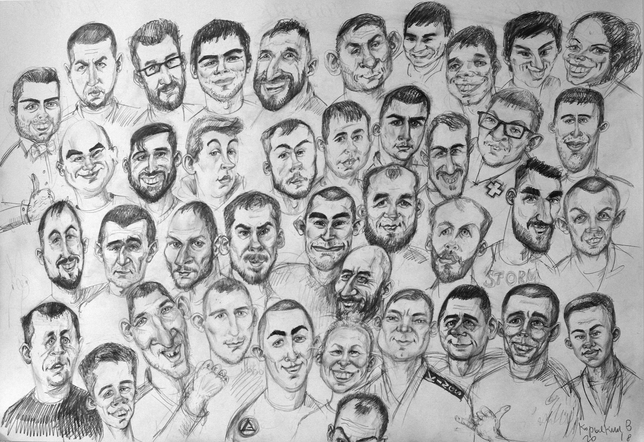 Шаржи в Екатеринбурге. Уральский художник-график Виктор Корьякин