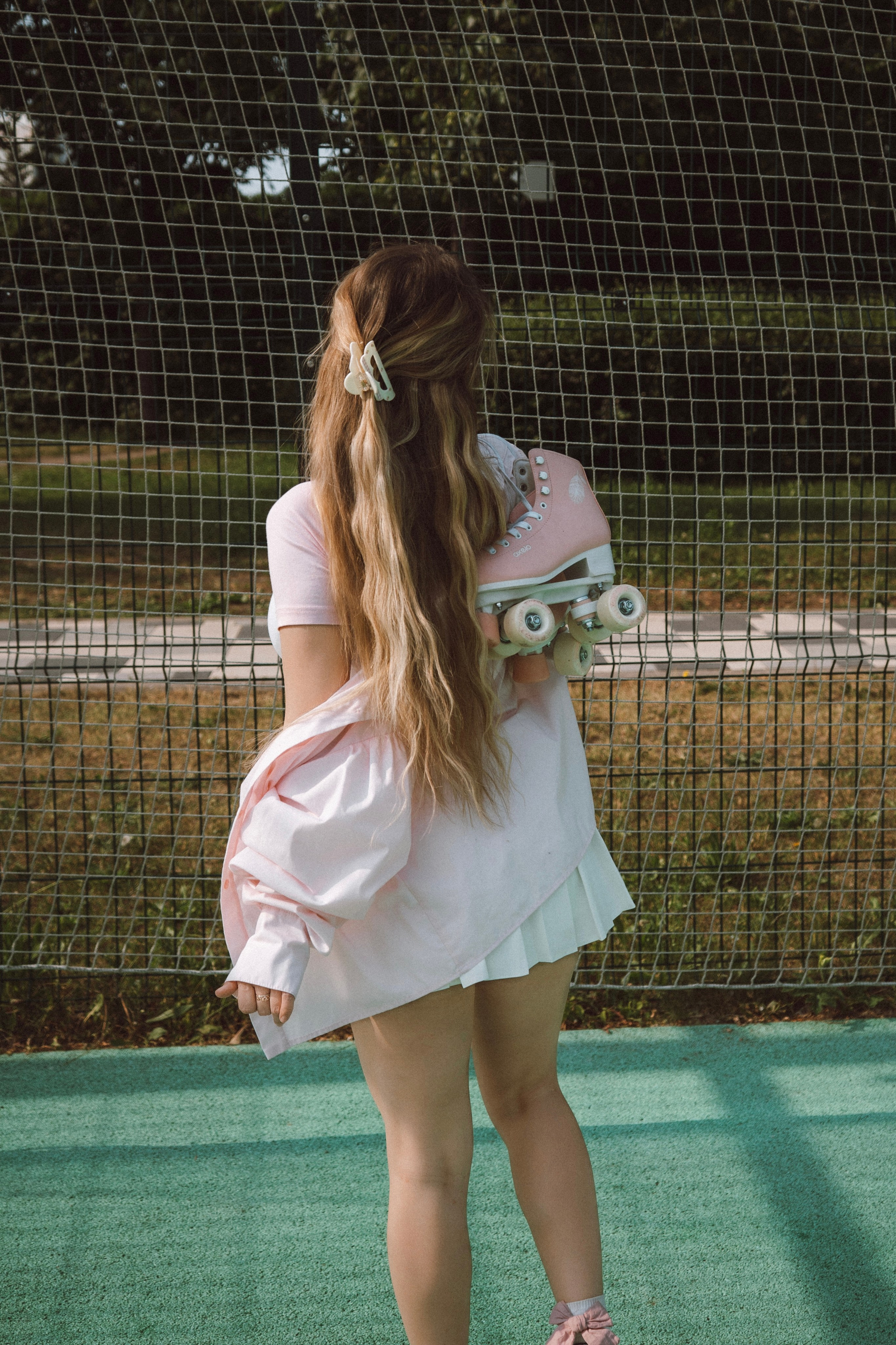 Ретро съемка с роликами — модель Евгения. Фотограф Москва и Видеограф Москва