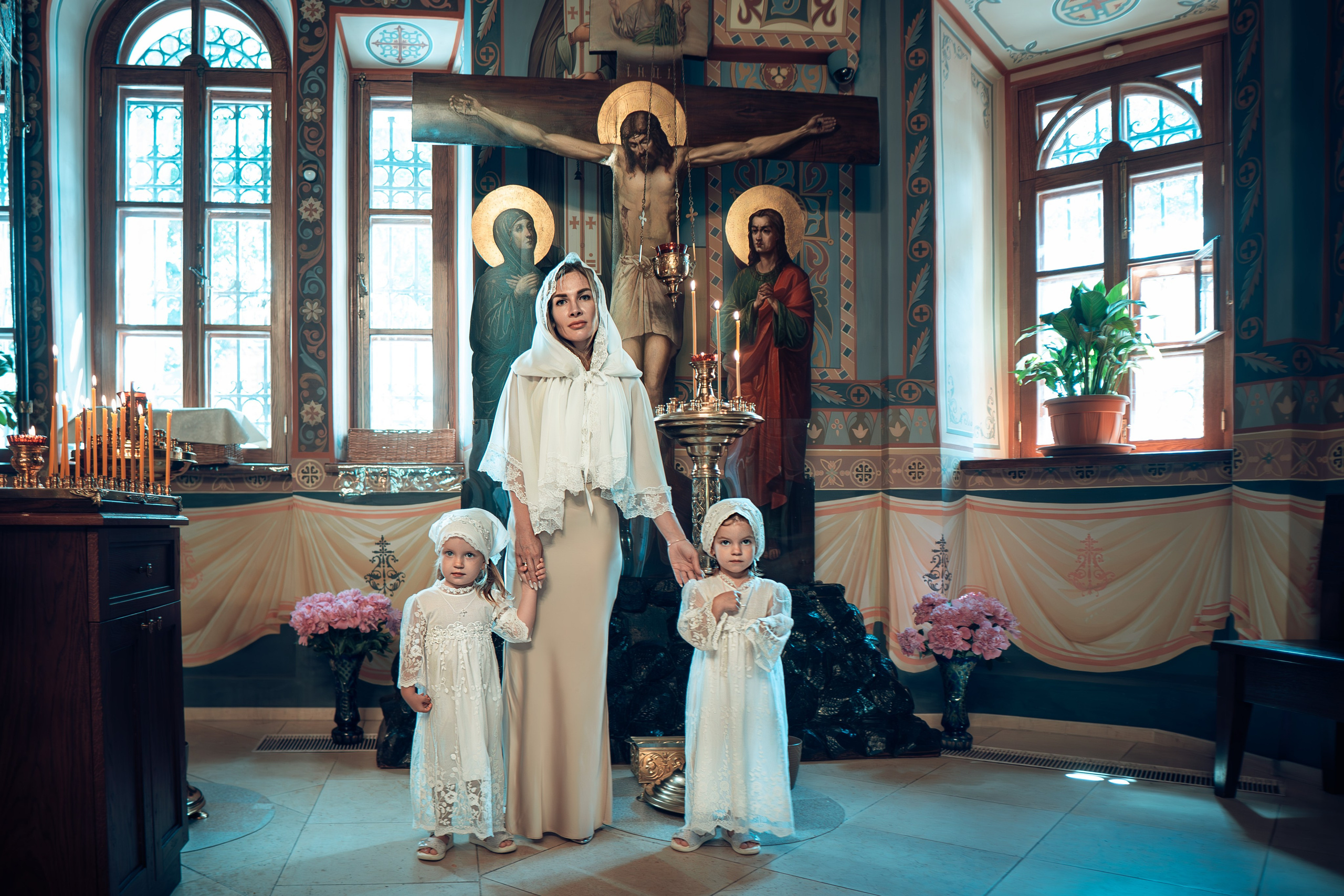 Таинство Крещения Евы и Софии