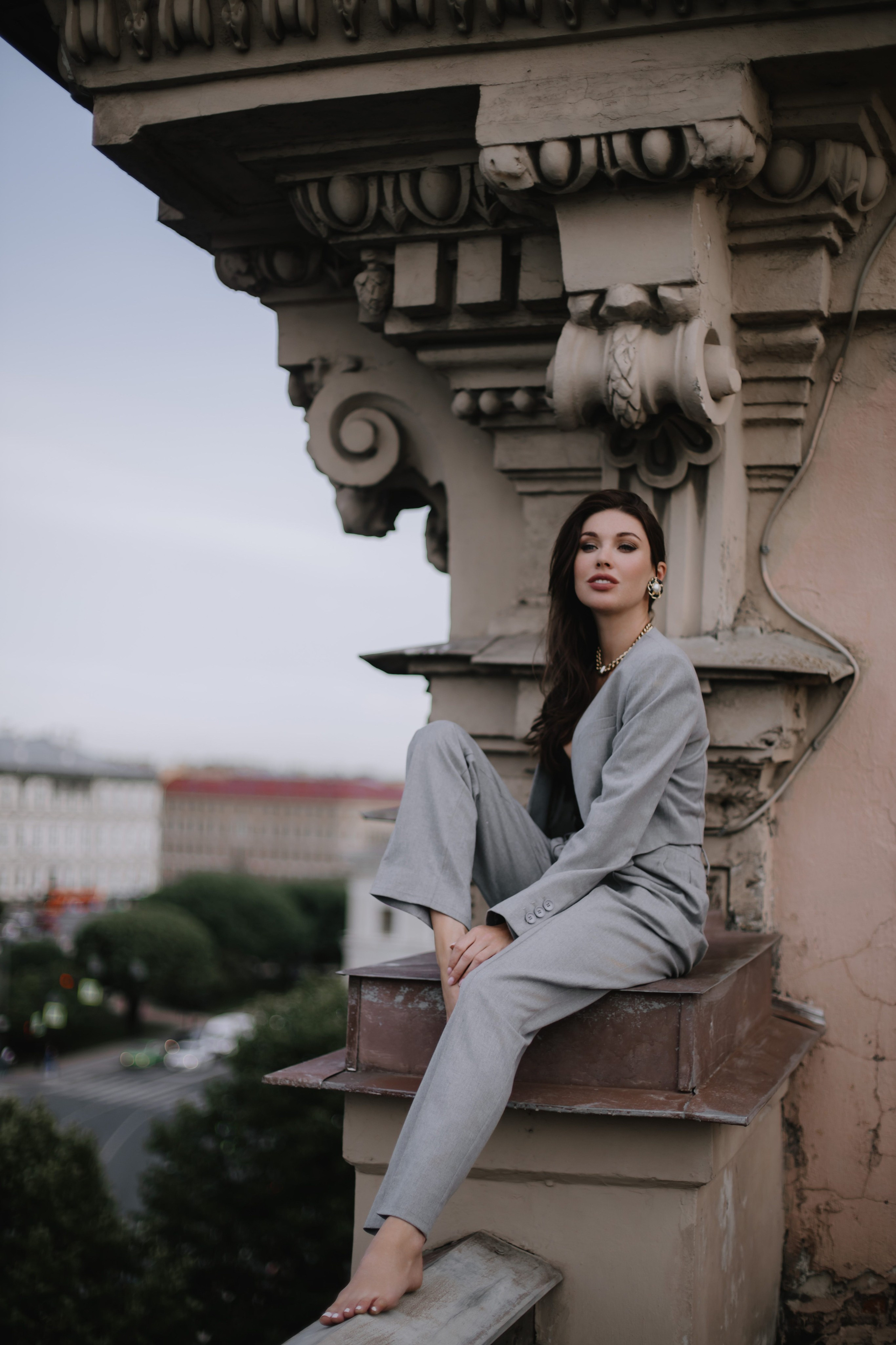 Вероника (съемка на крыше). Фотограф в Москве и Санкт-Петербурге Дарина