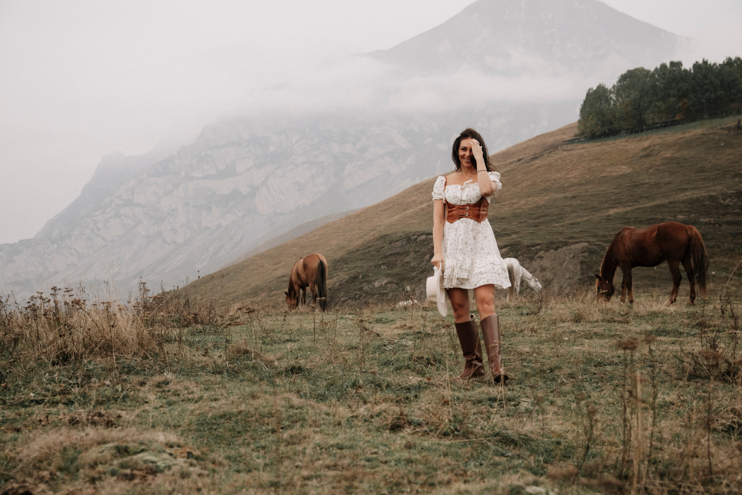 Фотосессия в горах, Северная Осетия, Алания, фотосессия с лошадью, фотосессия, Даргавс