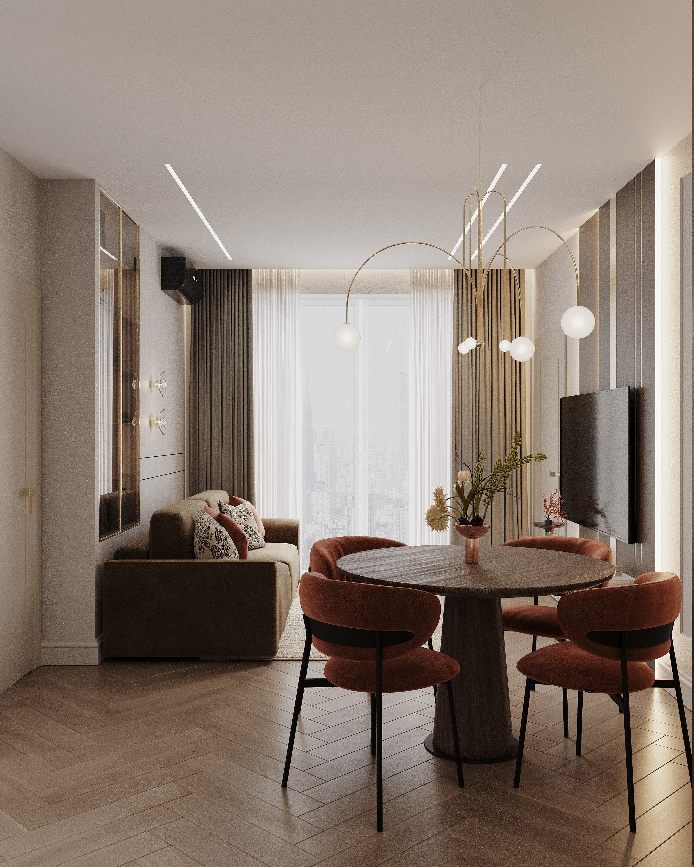 ЖК Наука 73 кв.м, г. Санкт-Петербург. 3d визуализатор Анастасия Науменко