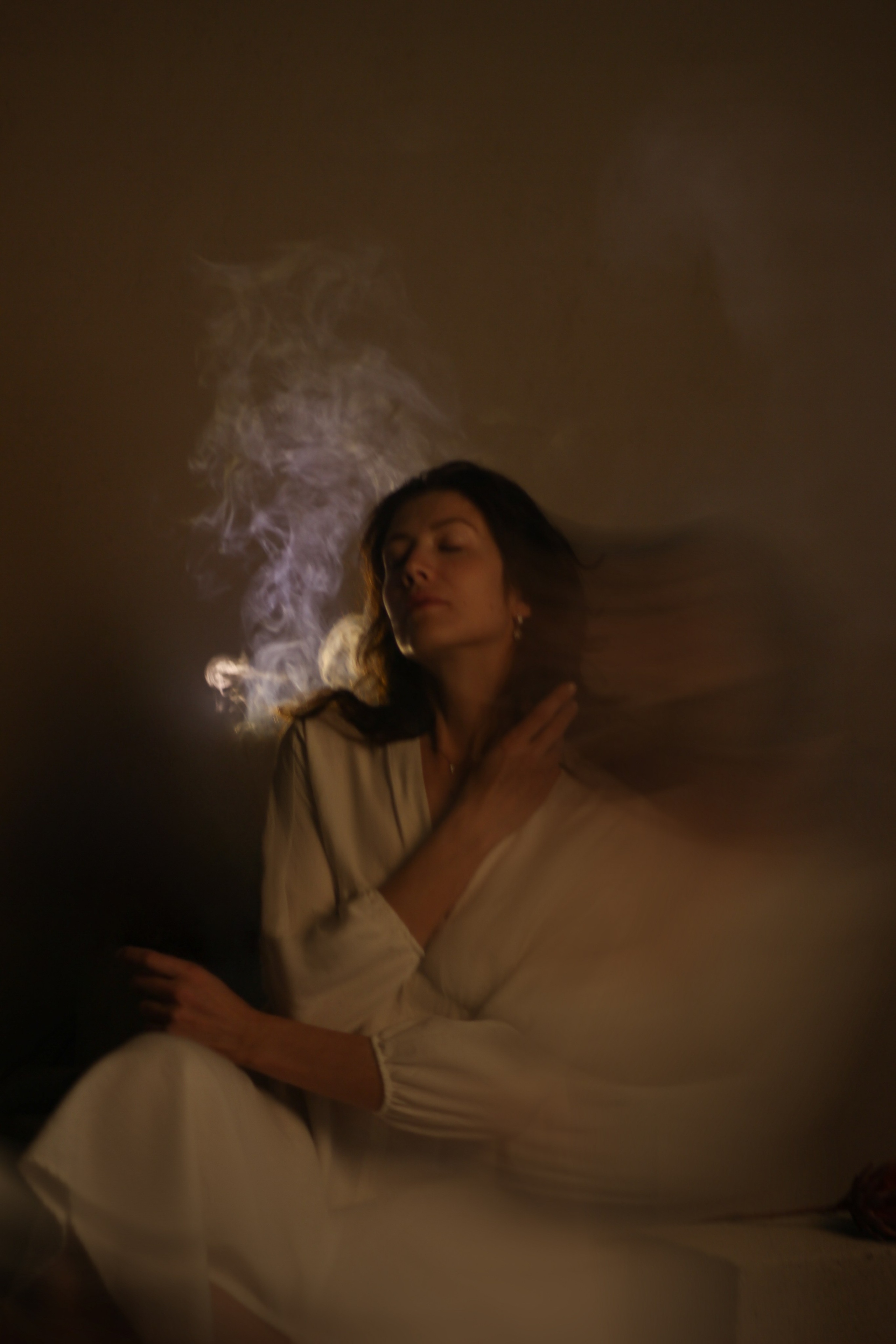 Дым и свечение. Фотограф Красноярск