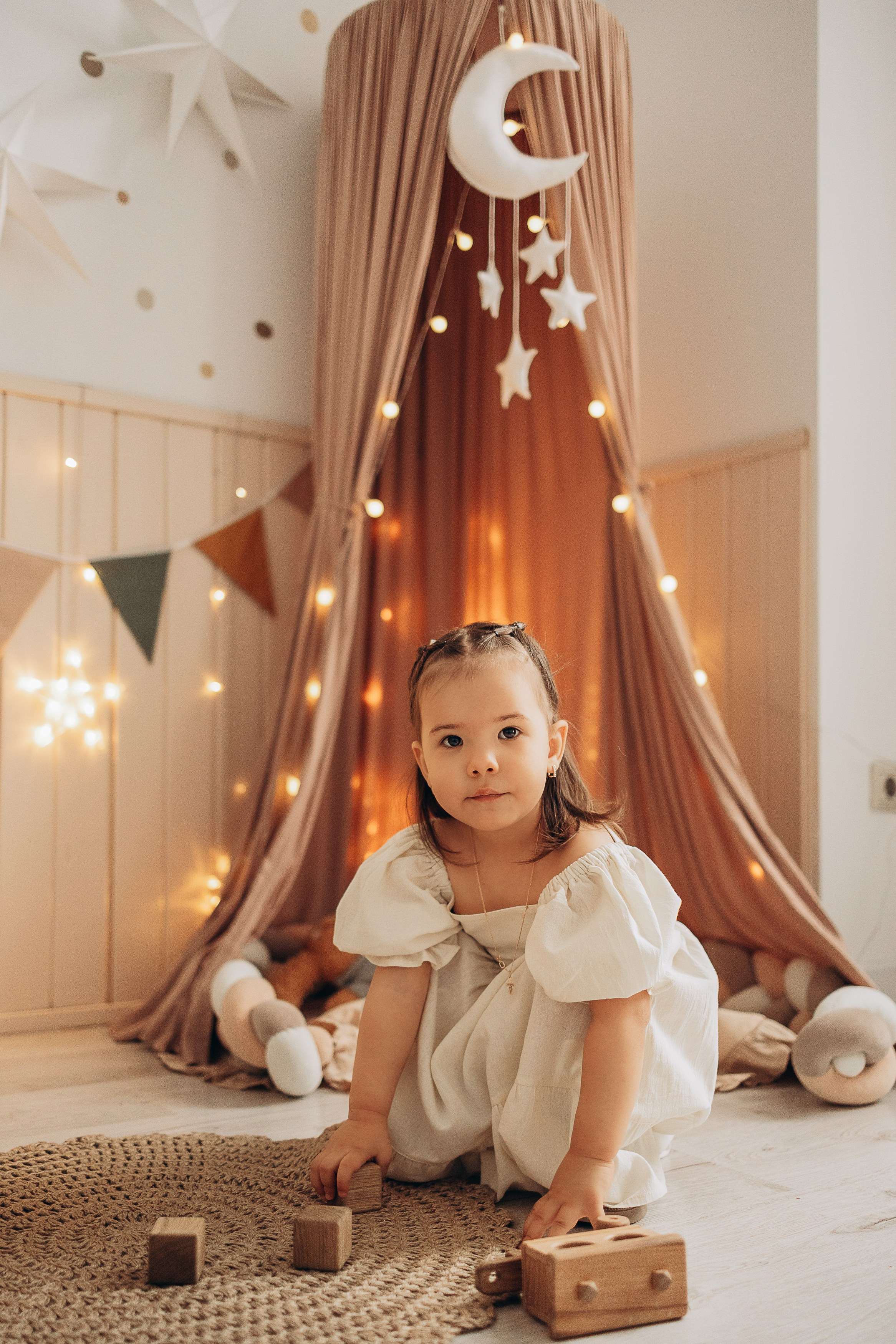 Новогодняя фотосессия для очаровательной малышки. Семейный и детский фотограф, женский портрет Москва Светлана Мертикова