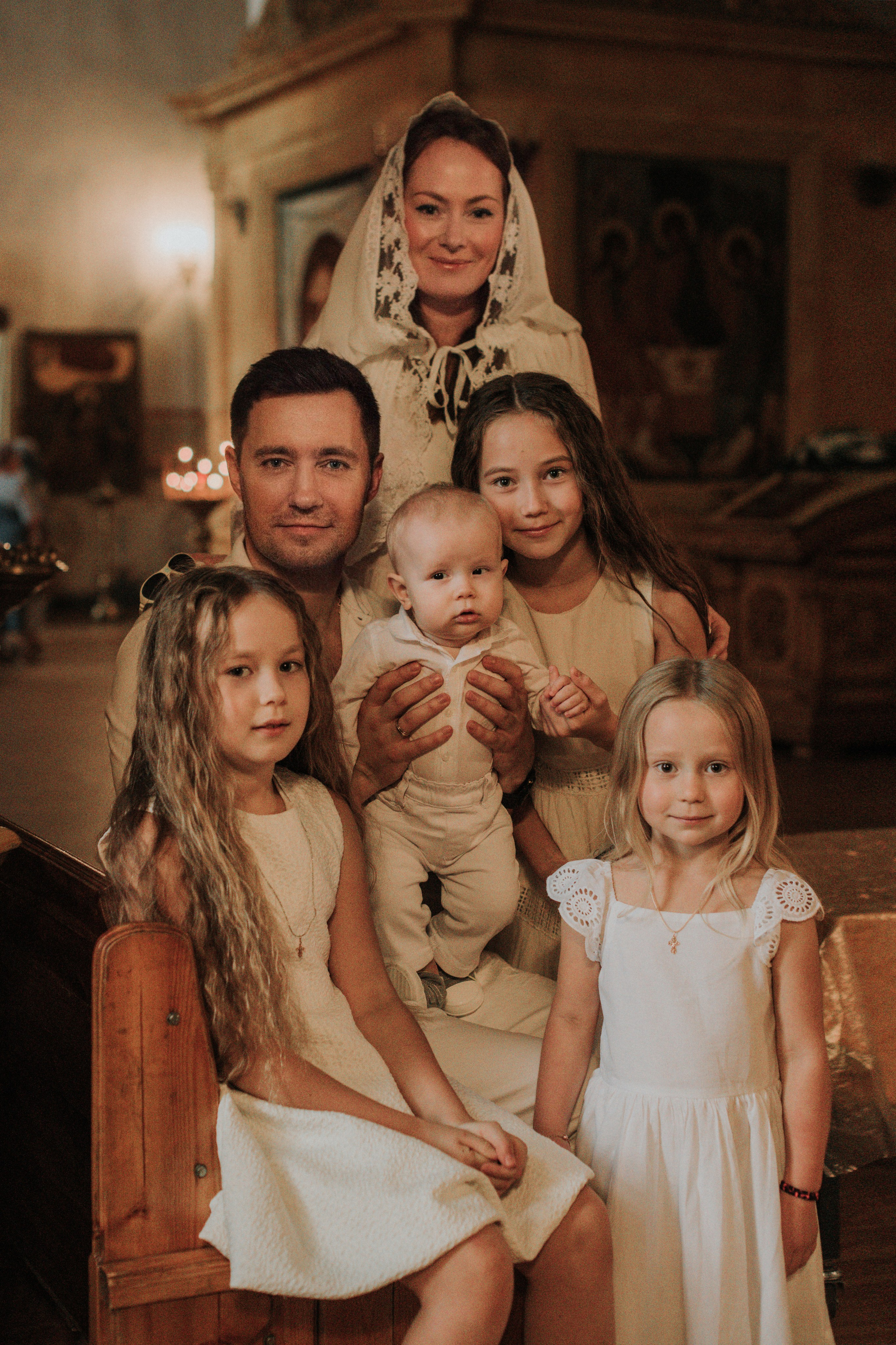 Фотосессия на крещение. Семейный фотограф в Москве Полина Ситникова