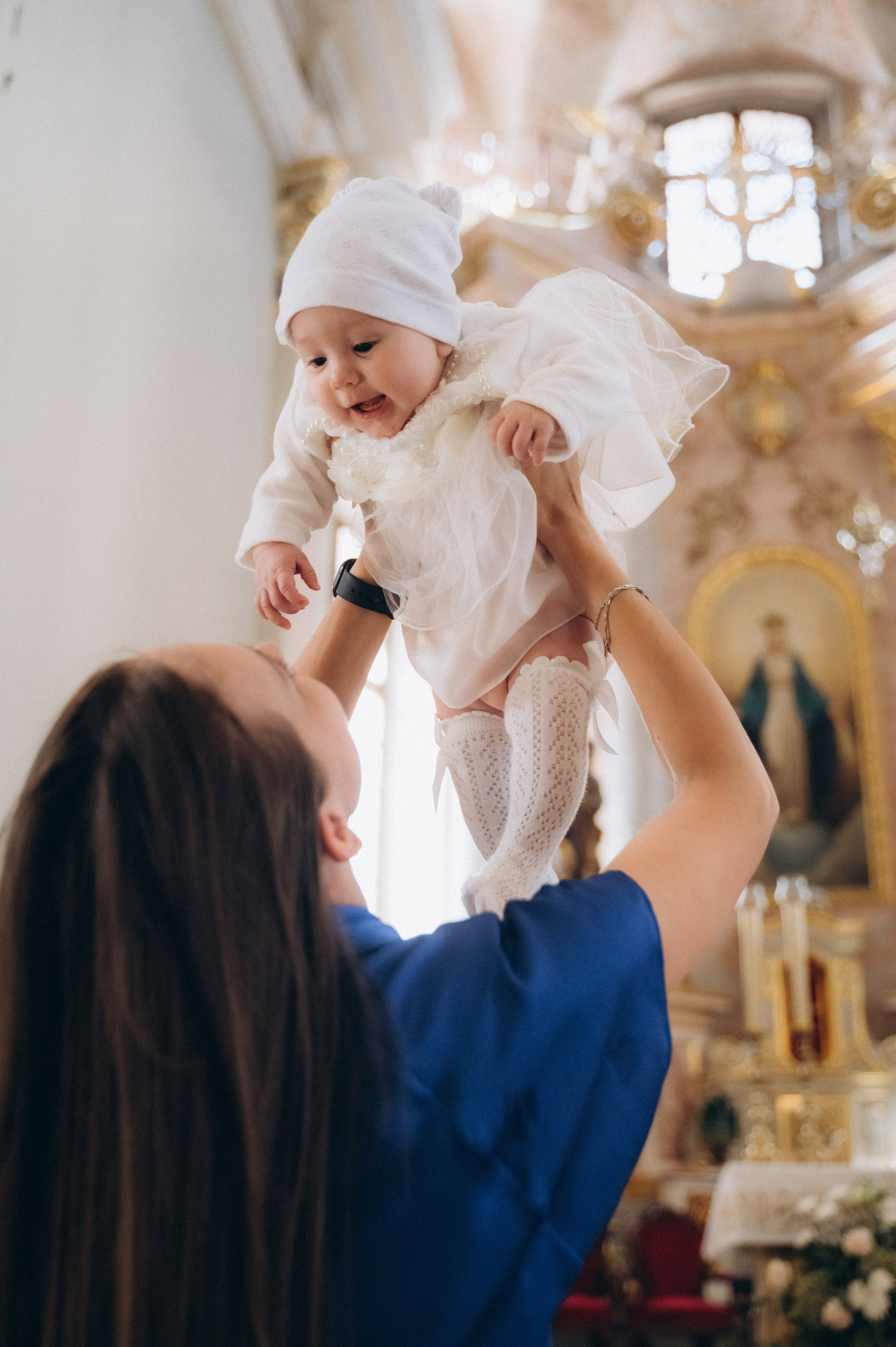 Крещение Василисы Архикафедральный костел Имени Пресвятой Девы Марии. Семейный фотограф в Минске Дарья Дреко