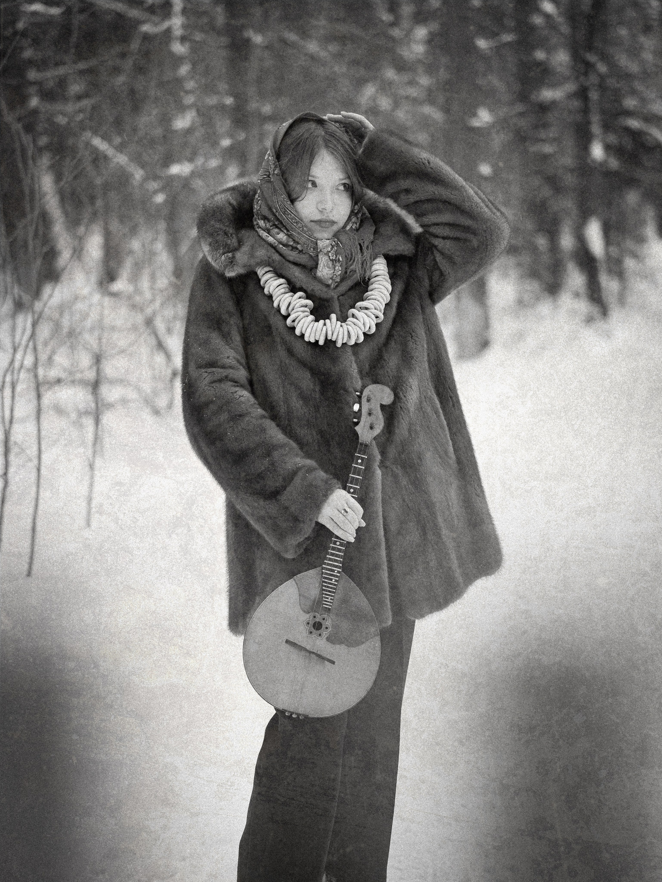 Ольга — фотосессия в зимнем стиле. Фотограф Москва