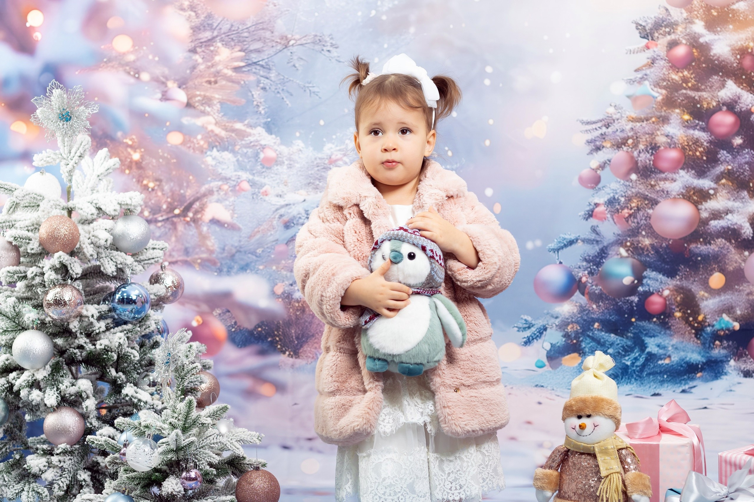 Семейная новогодняя фотосессия. Фотостудия «Олеся». Фотостудия в г. Верхняя Пышма