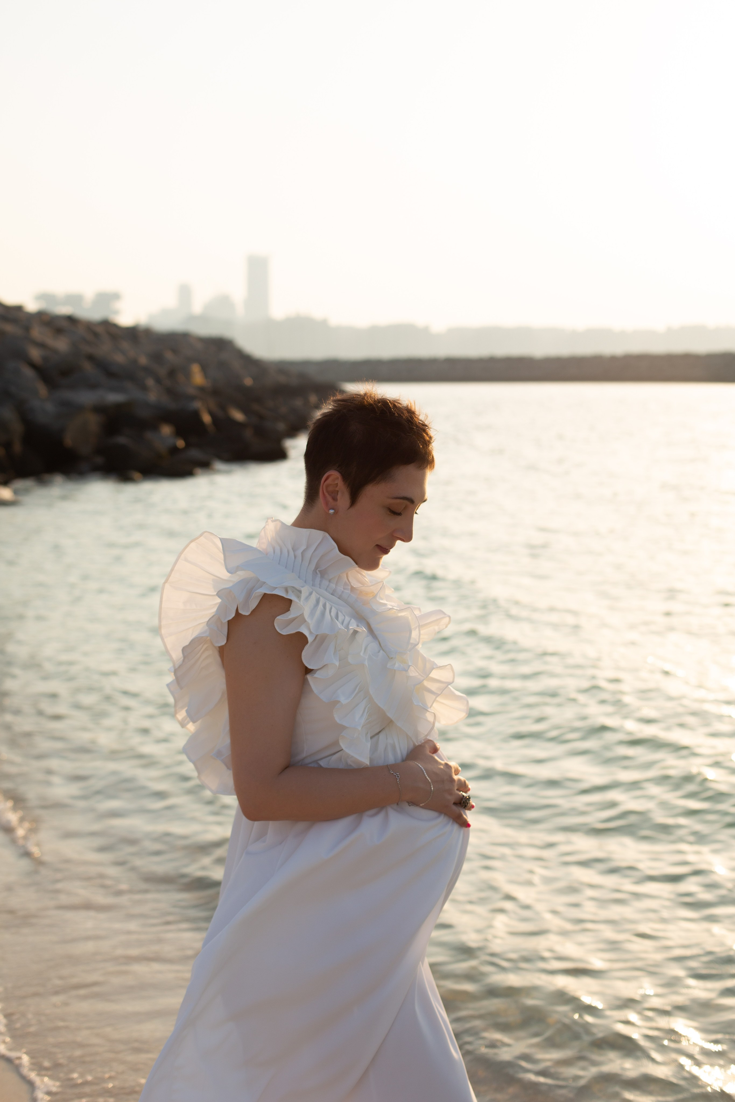 Classic Elegant Pregnancy Photoshoot in Dubai