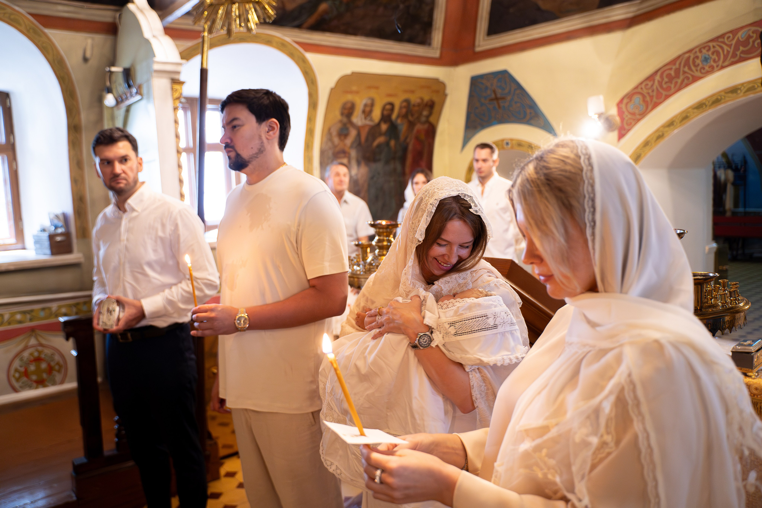 Крещение Эммы. Фотограф на роды Москва Ольга Летучева