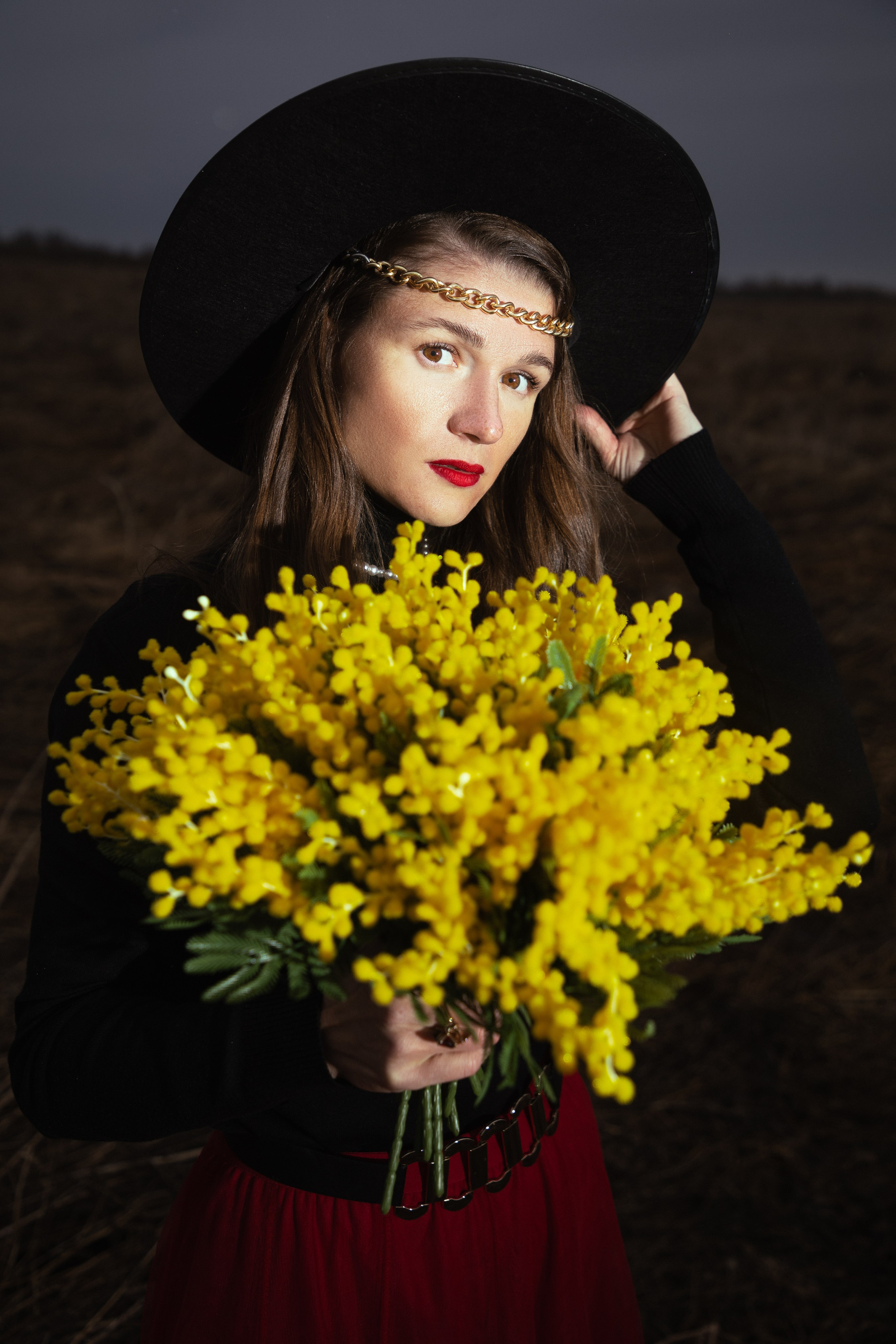 Необычная фотосессия в поле. Фотограф Анастасия Тихонова