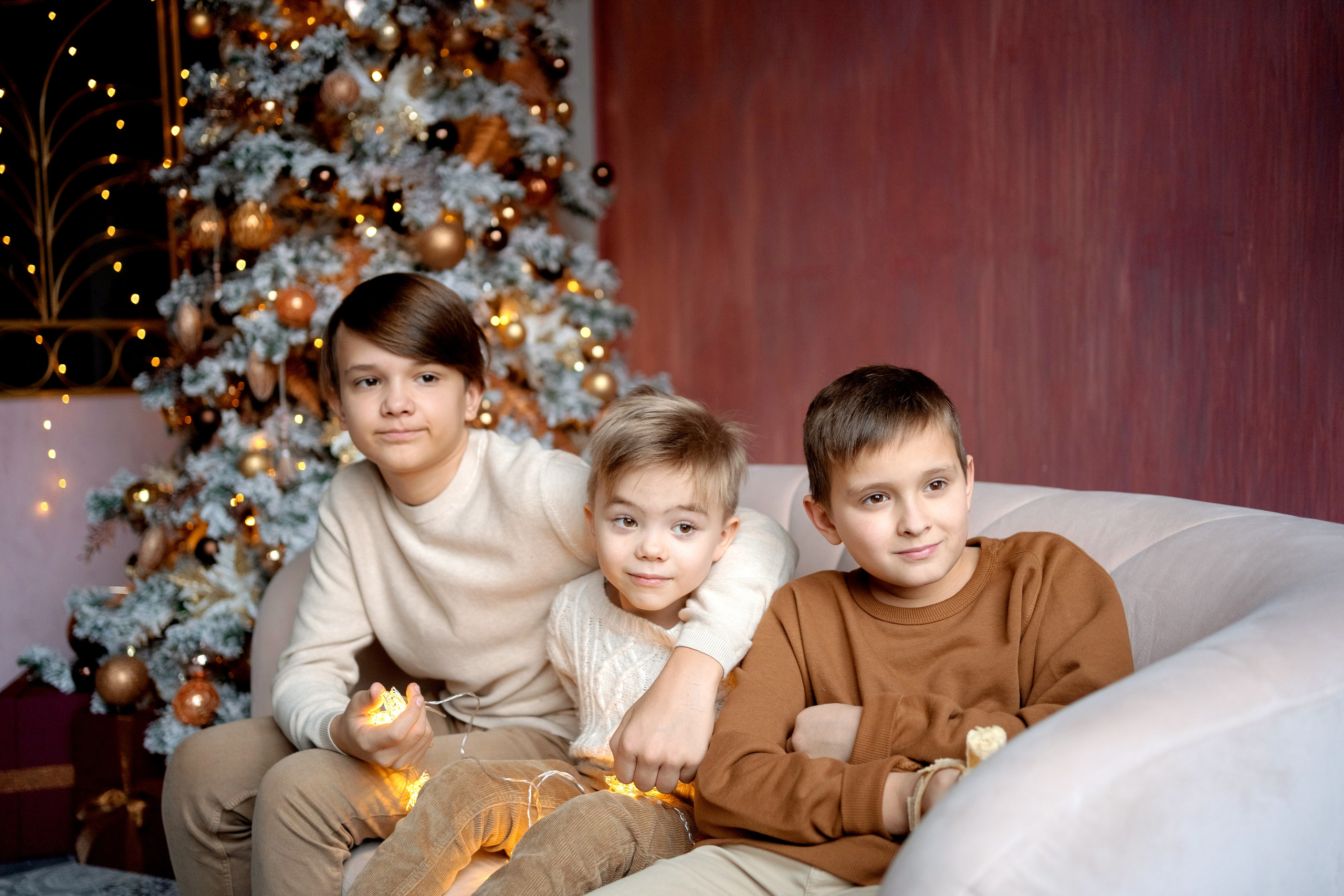 Новогодняя семейная фотосессия. Семейный и детский фотограф в Москве Екатерина Офицерова