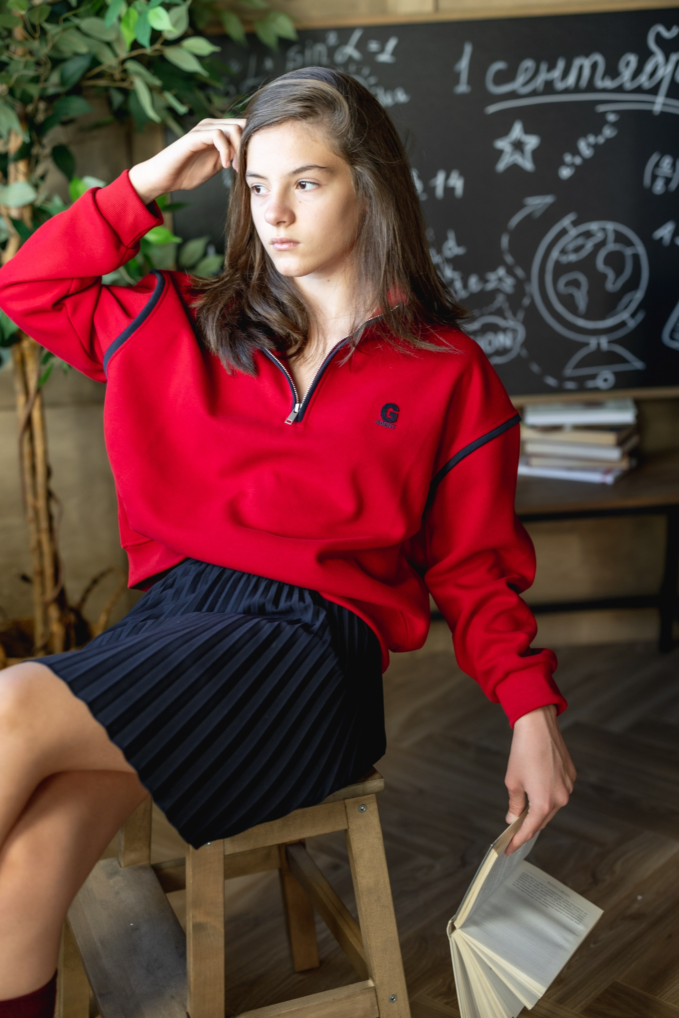 Школьная фотозона в моей студии. Фотограф со студией в Долгопрудном — Ольга Рагулина