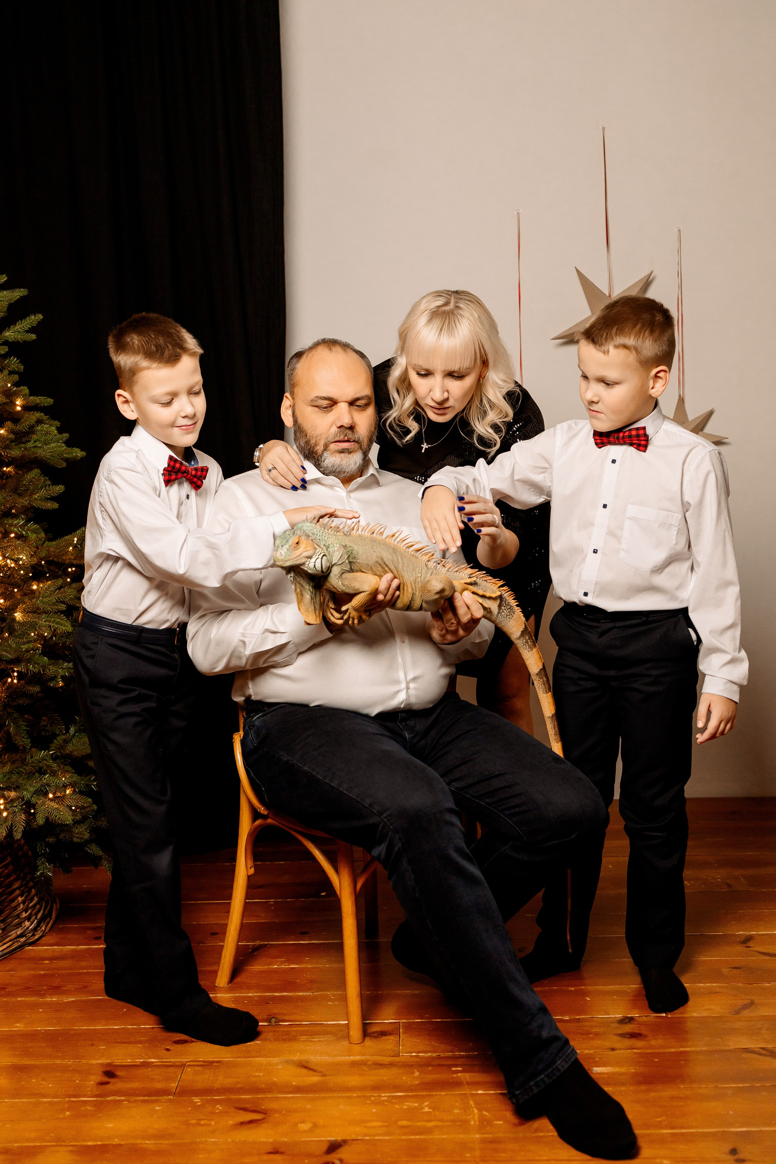 Семейная новогодняя фотосессия