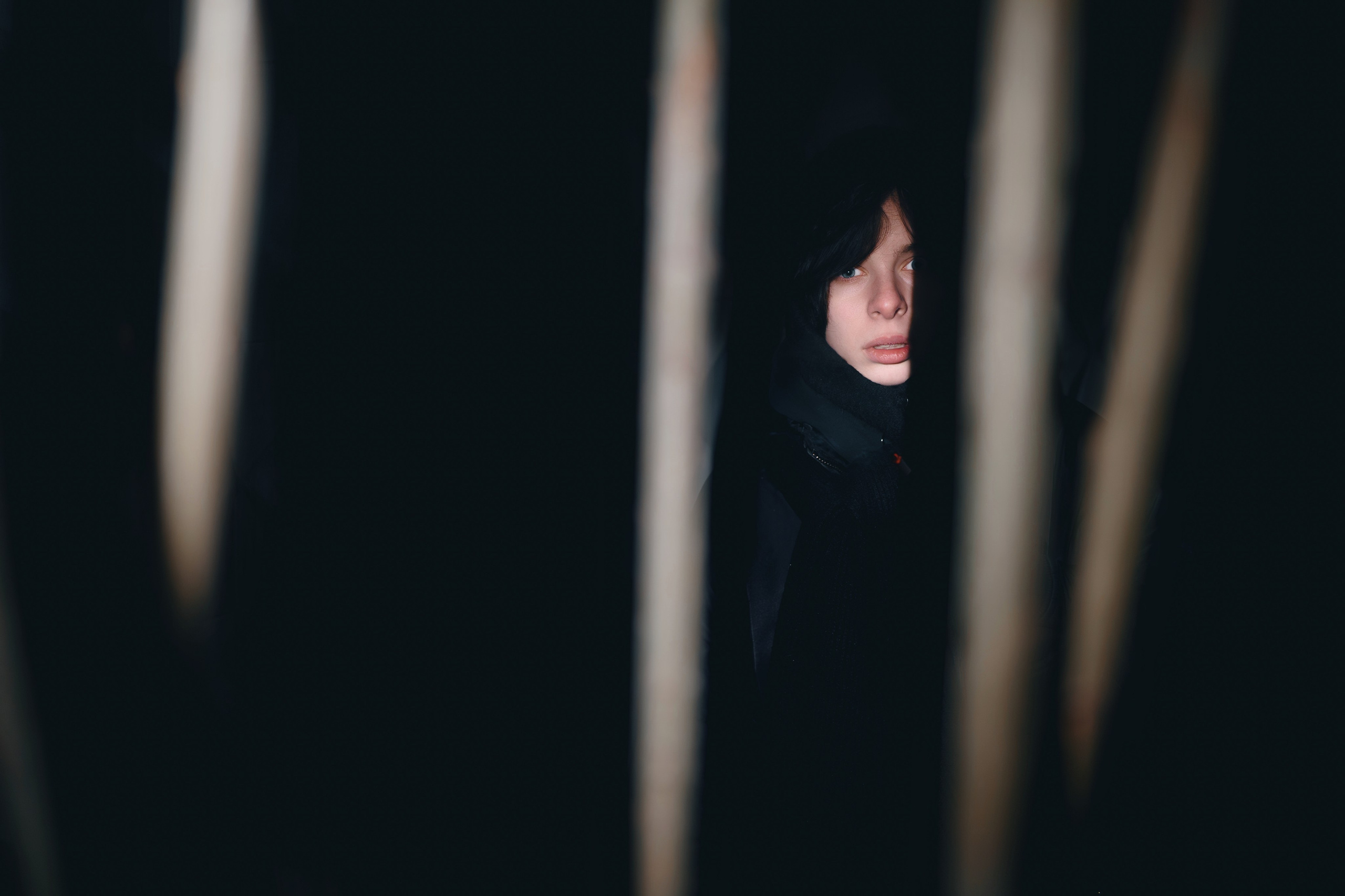 Лилуна портретная съемка ночь и мобильный свет. Портретный фотограф из Москвы. Павел Попов