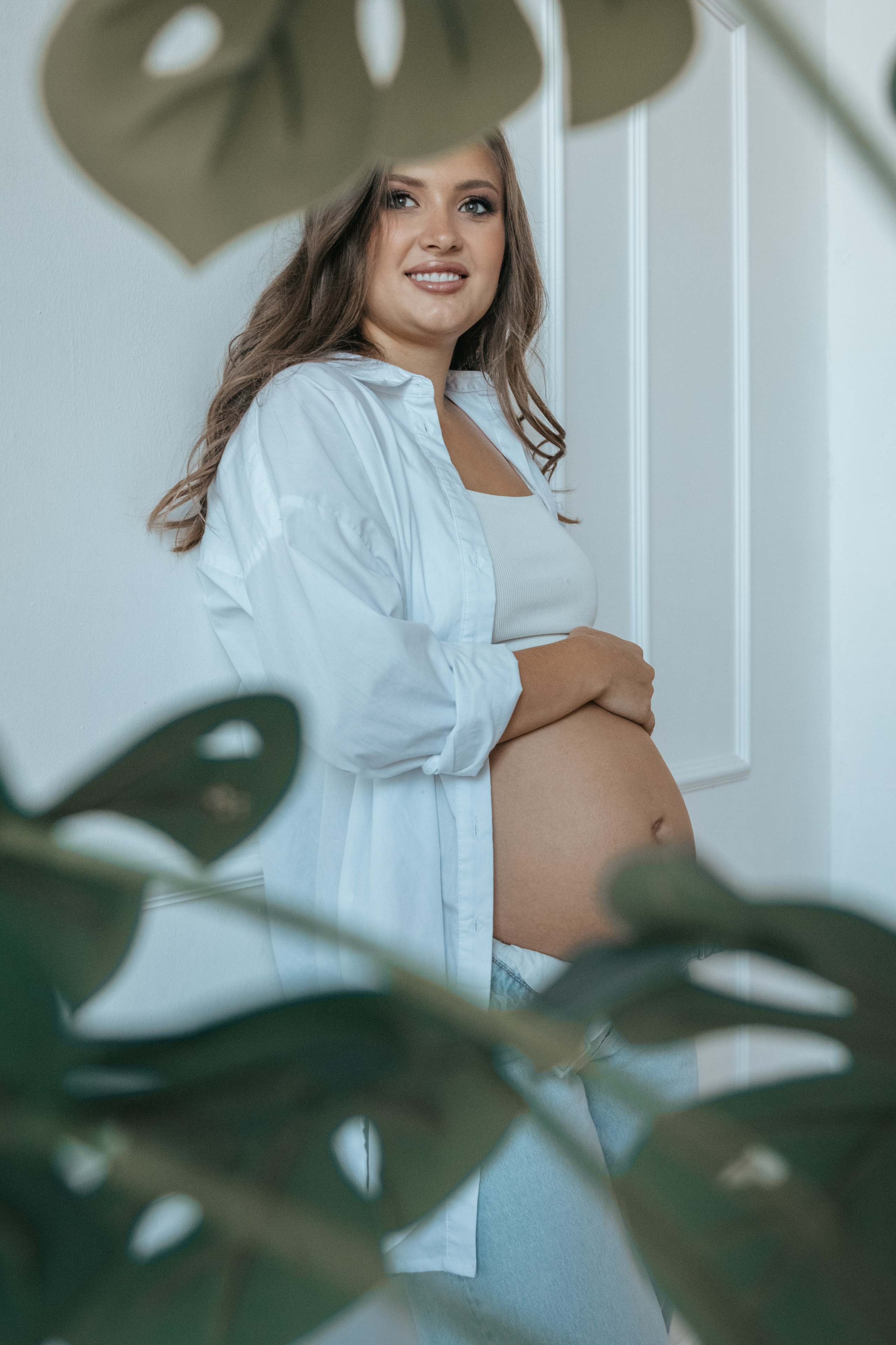 Алена — фотосессия беременности в интерьере. Анастасия, Фотограф женского портрета и беременности в стиле vogue