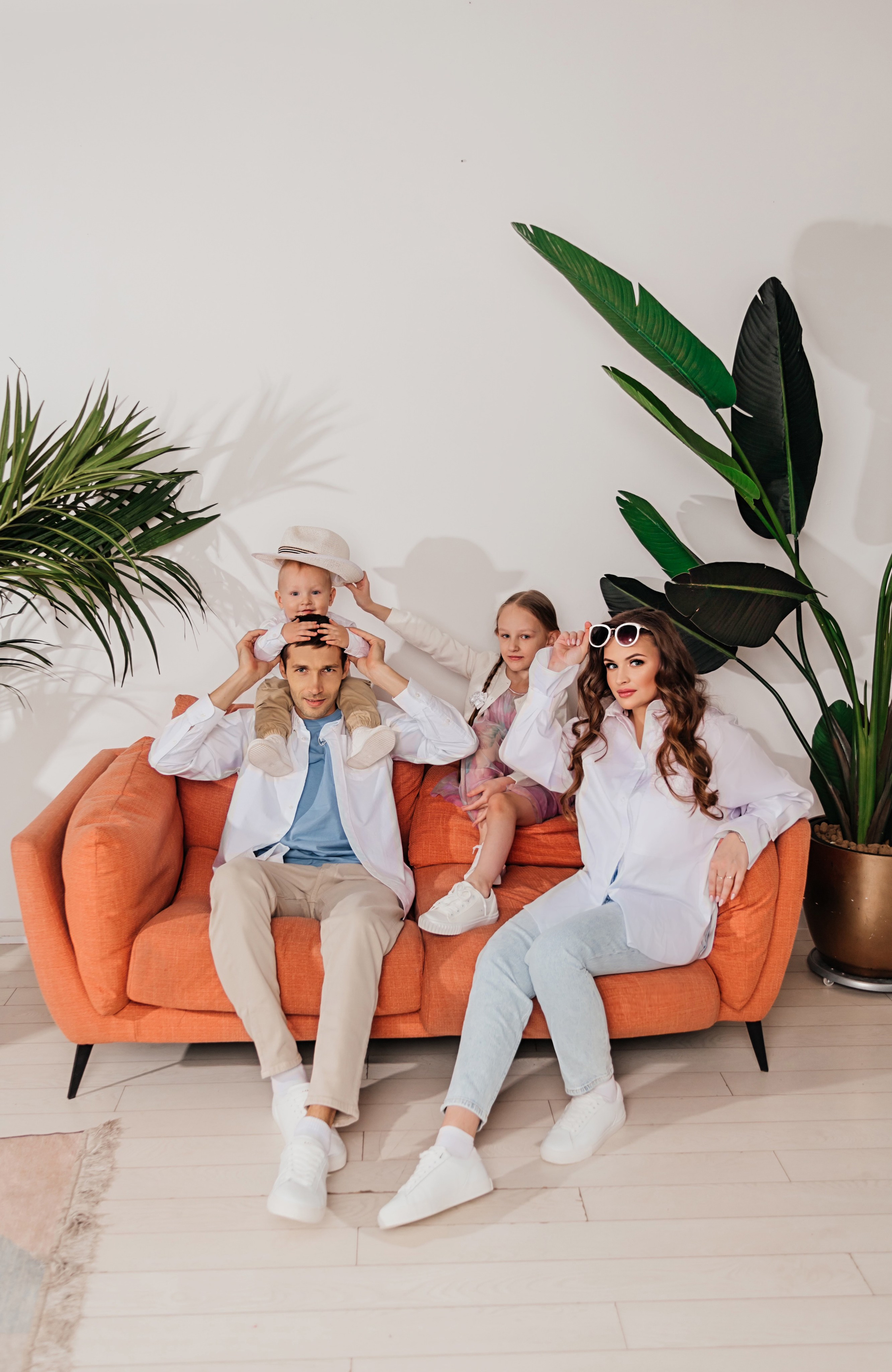 Семейная фотосессия в студии. Коммерческий фотограф в Москве, Наталия Горячева