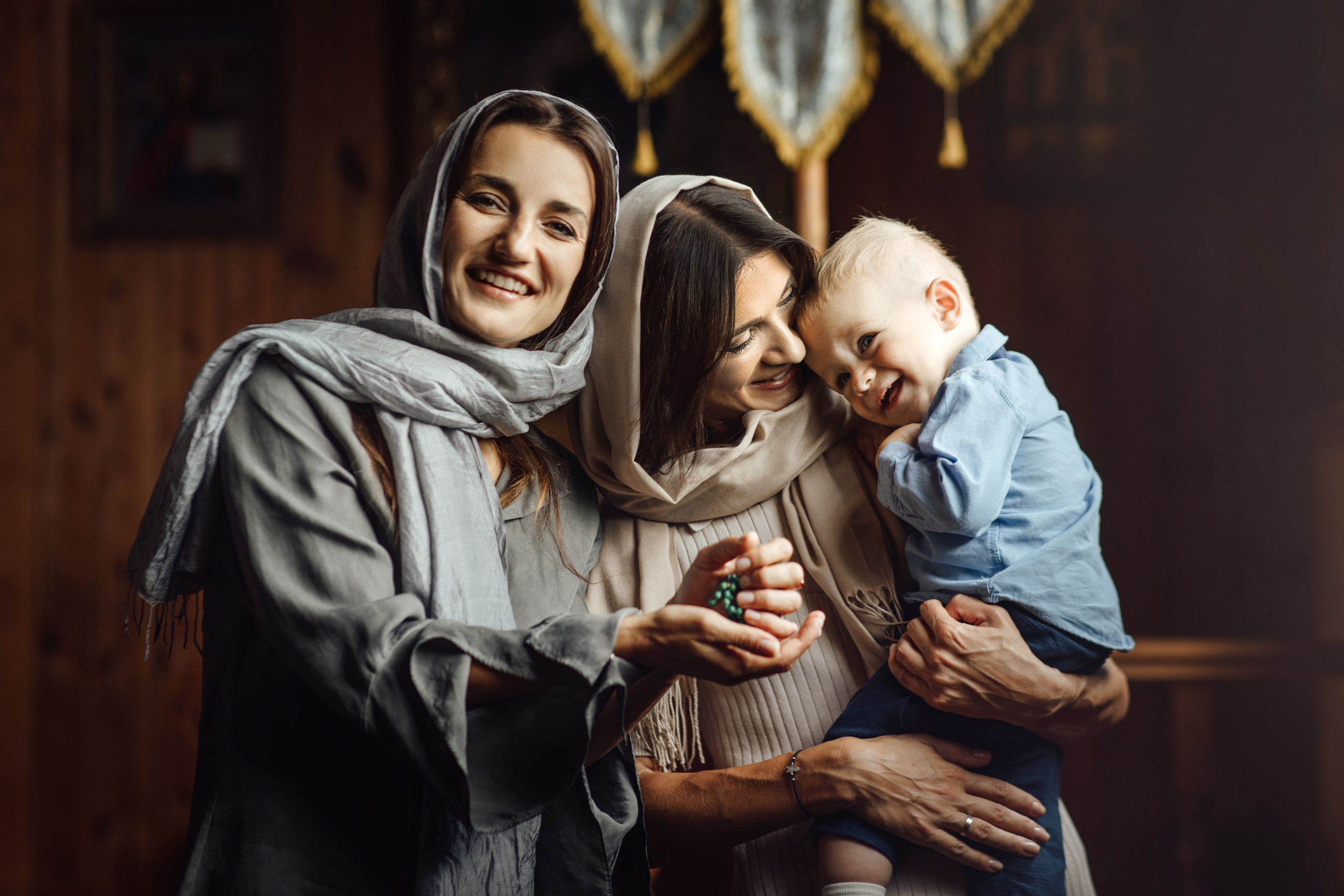 Крещение Тимофея, д. Киевец, храм Святой Троицы, август 2025