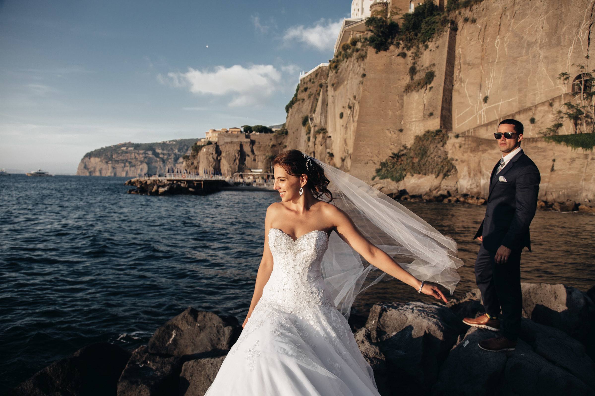 Wedding in Italy, in the romantic city of Sorrento. Worldwide Wedding Photography Demskoy Studio