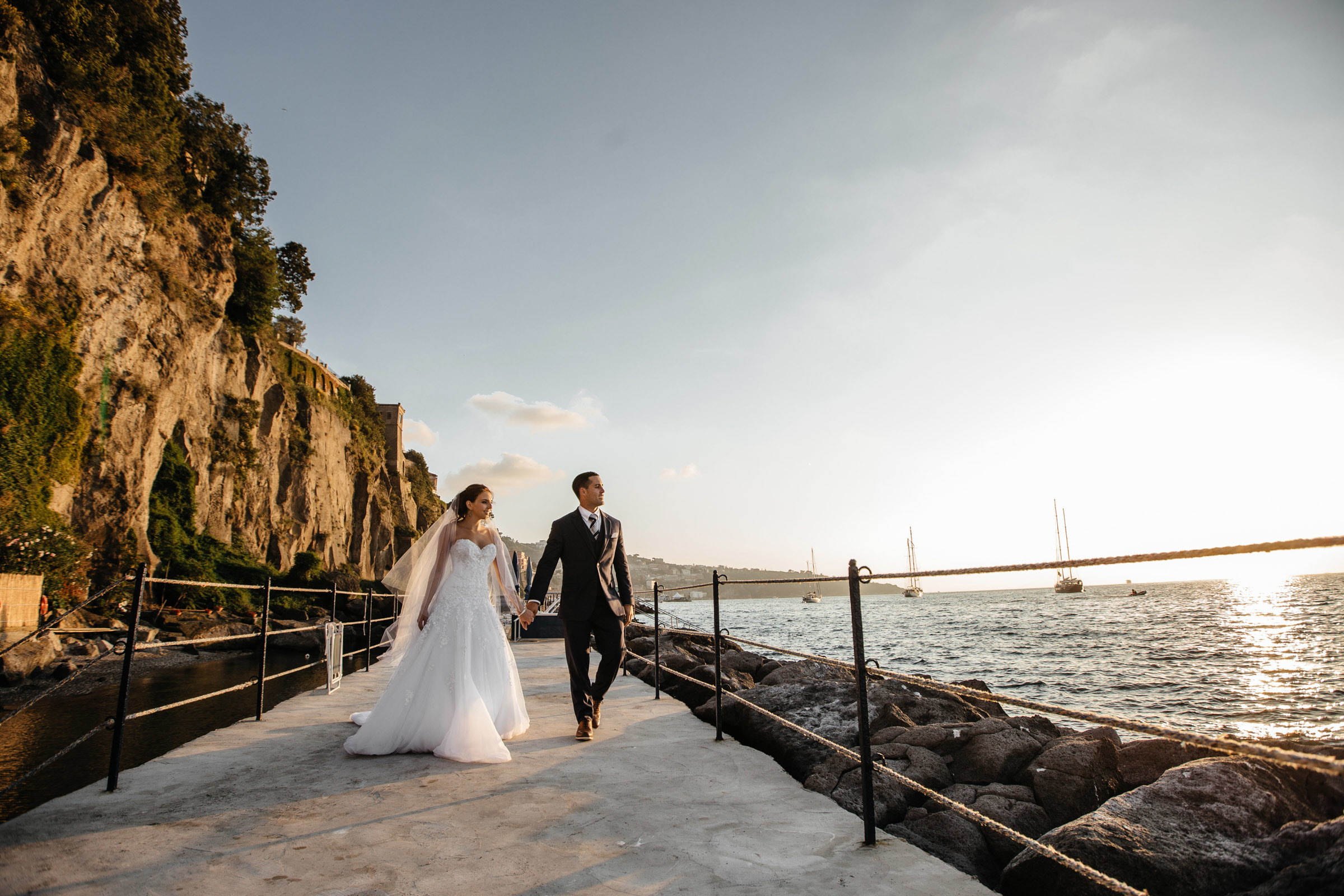 Wedding in Italy, in the romantic city of Sorrento. Worldwide Wedding Photography Demskoy Studio