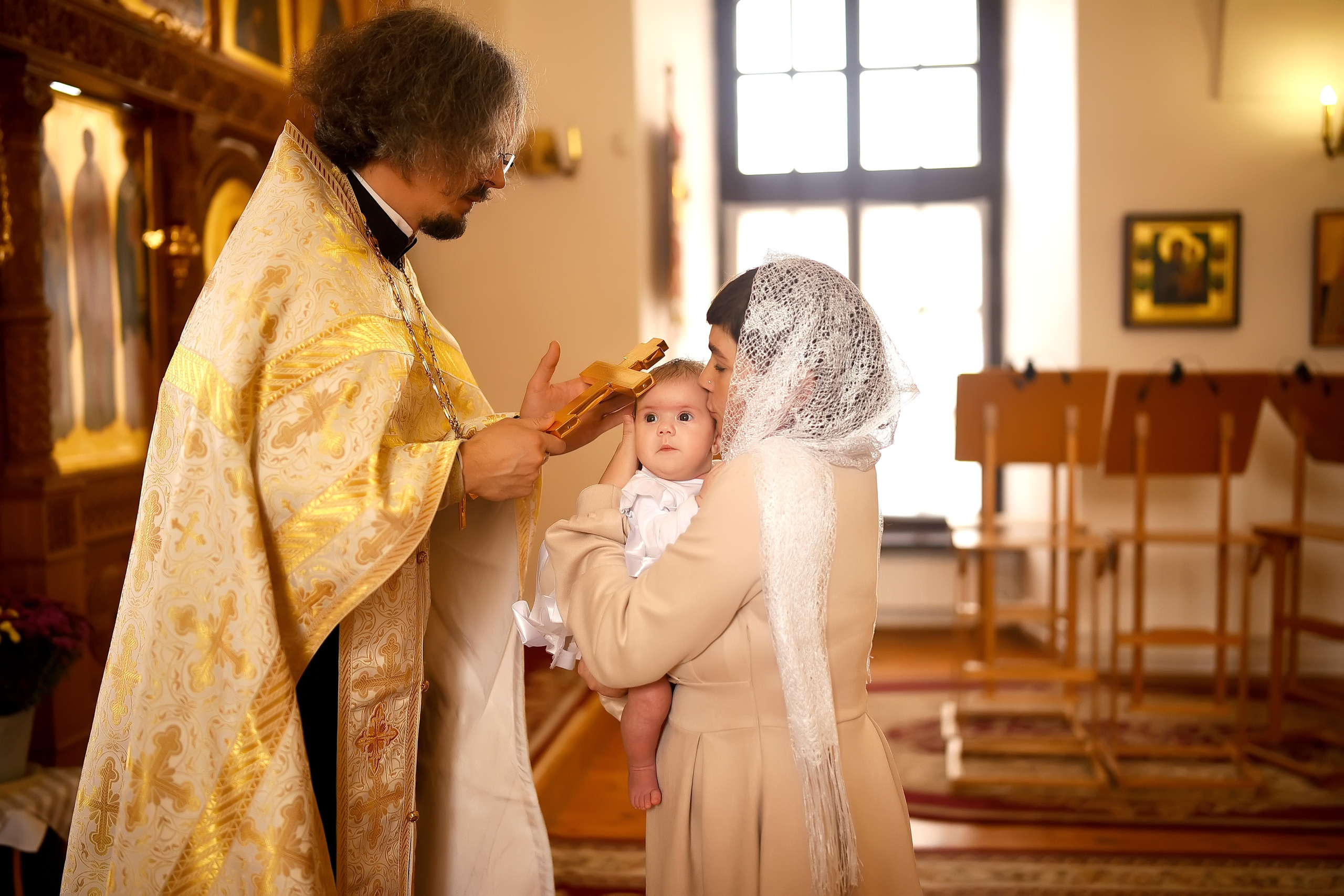 Крещение Жировичи. Семейный и детский фотограф в Слониме Беларусь Вероника Грипич