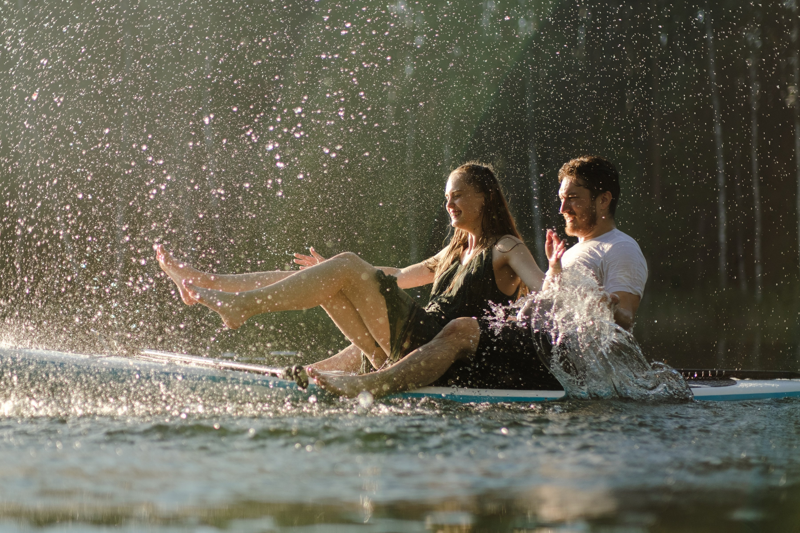 Петя и Лина, на сапах. Интерьерный фотограф и видеограф в Санкт-Петербурге Вадим Балбашевский