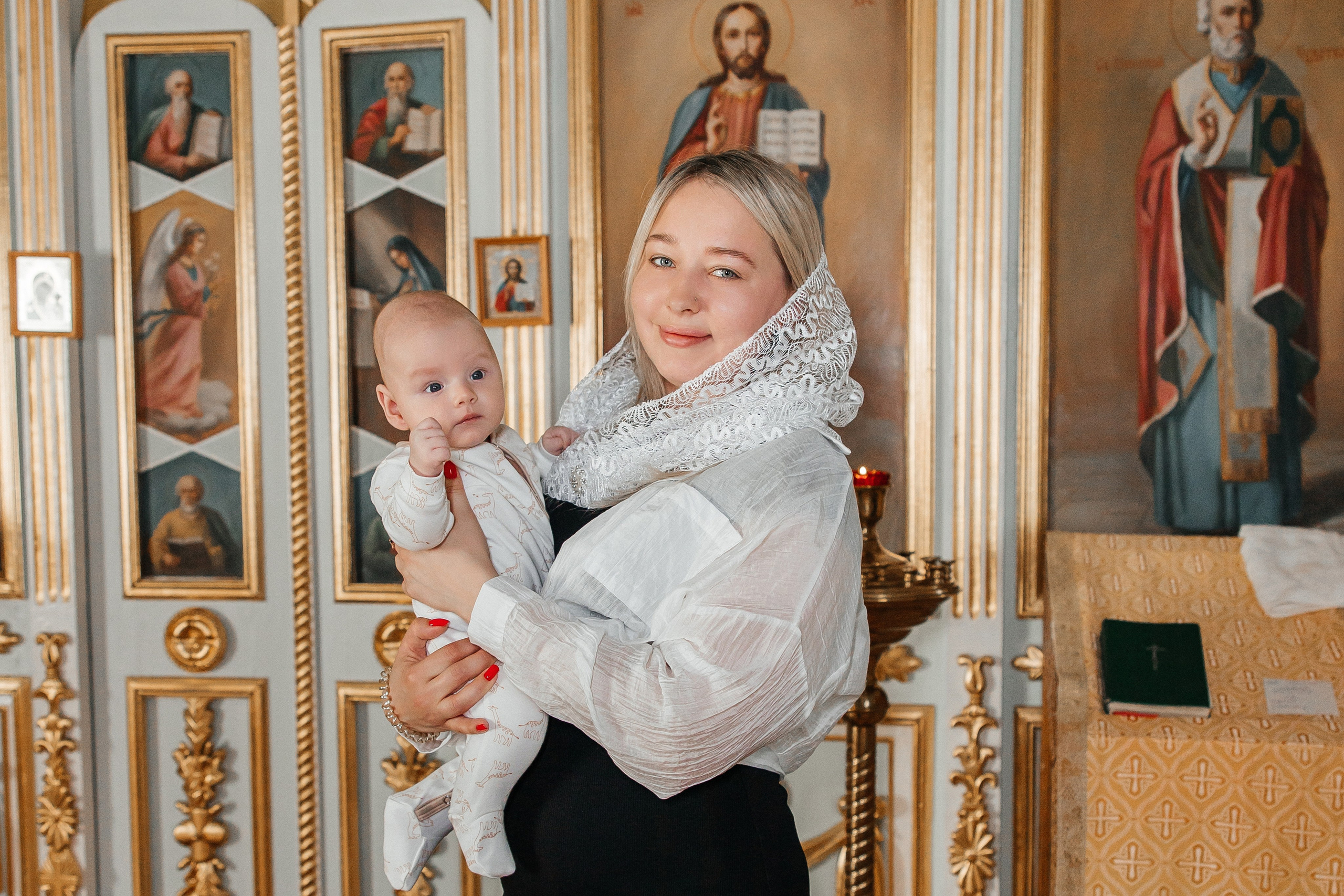 Таинство Крещения Ивана. Храм в честь иконы Божией Матери «Всех скорбящих Радость». Семейный фотограф в Рязани и Рязанской области