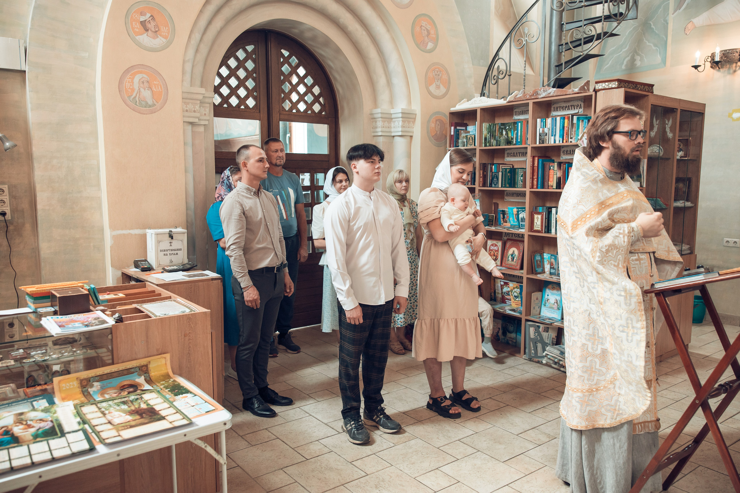 Таинство Крещения Василия. Храм в честь иконы «Всецарица». Семейный фотограф в Рязани и Рязанской области