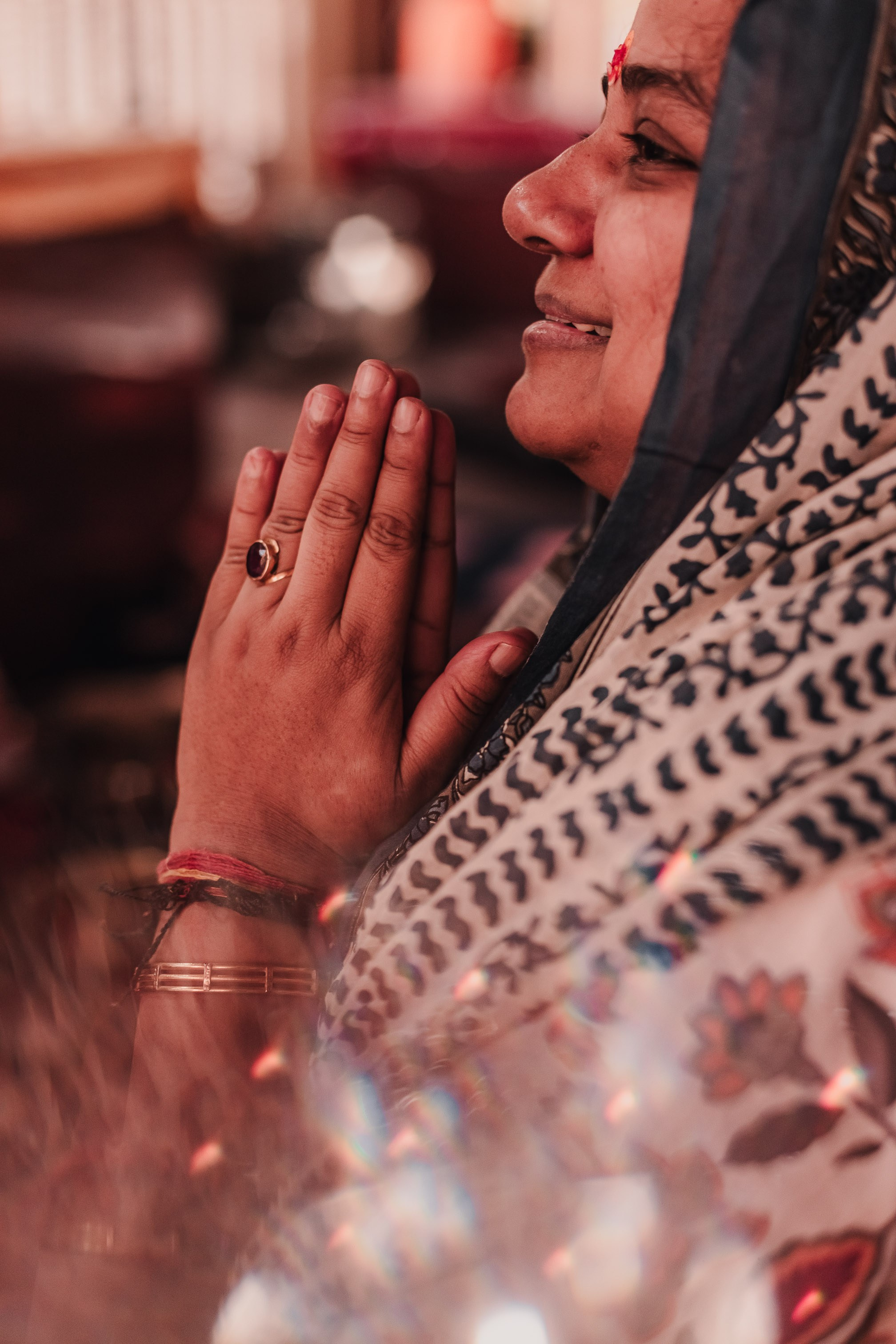 Lakshmi pooja in India. Mariam Bagdasaryan