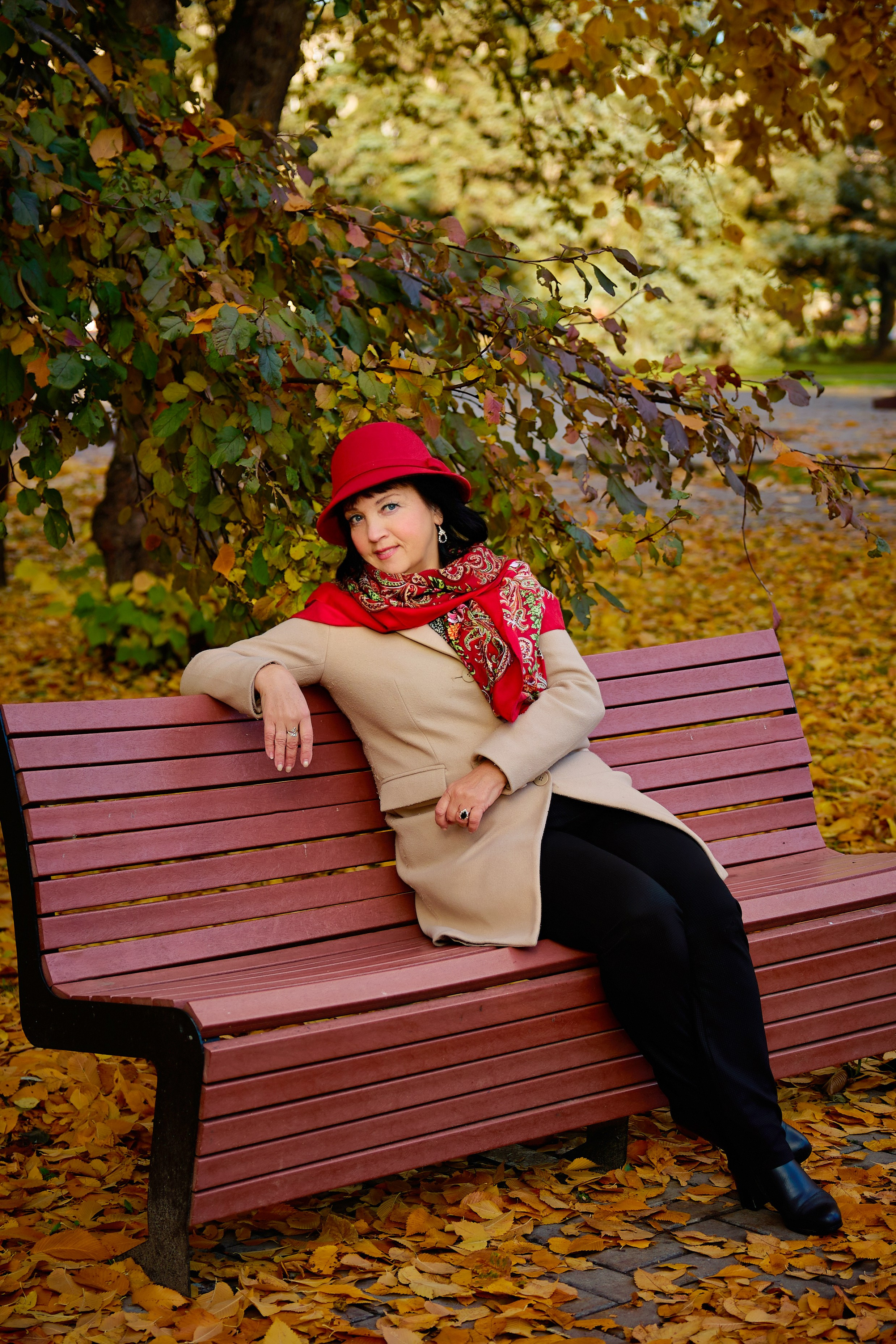 Осенняя съемка. Наталия. Фотограф Люся Воробьева