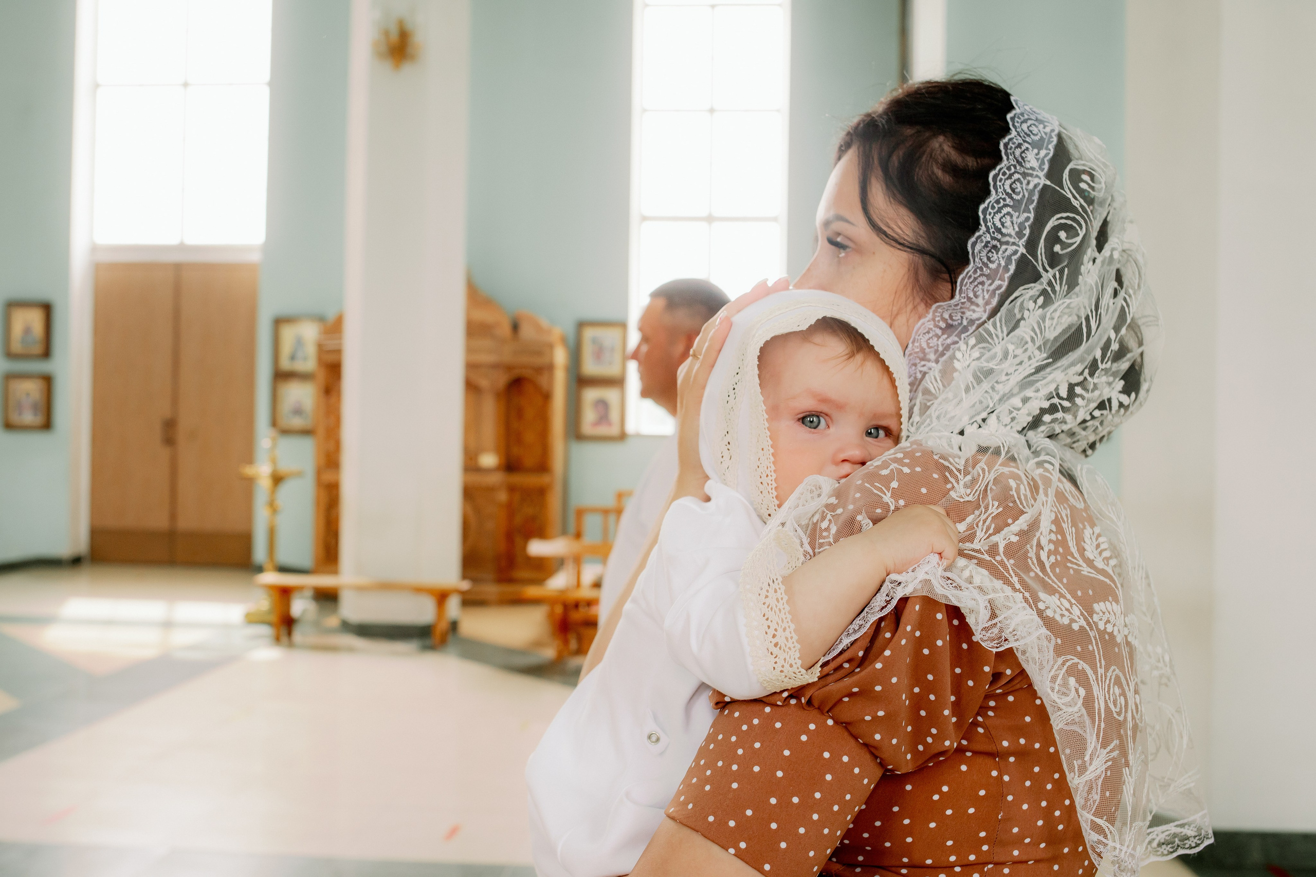 Крещение. Город Гулькевичи. Свято-Троицкий Храм. Свадебный фотограф Кропоткин Краснодар