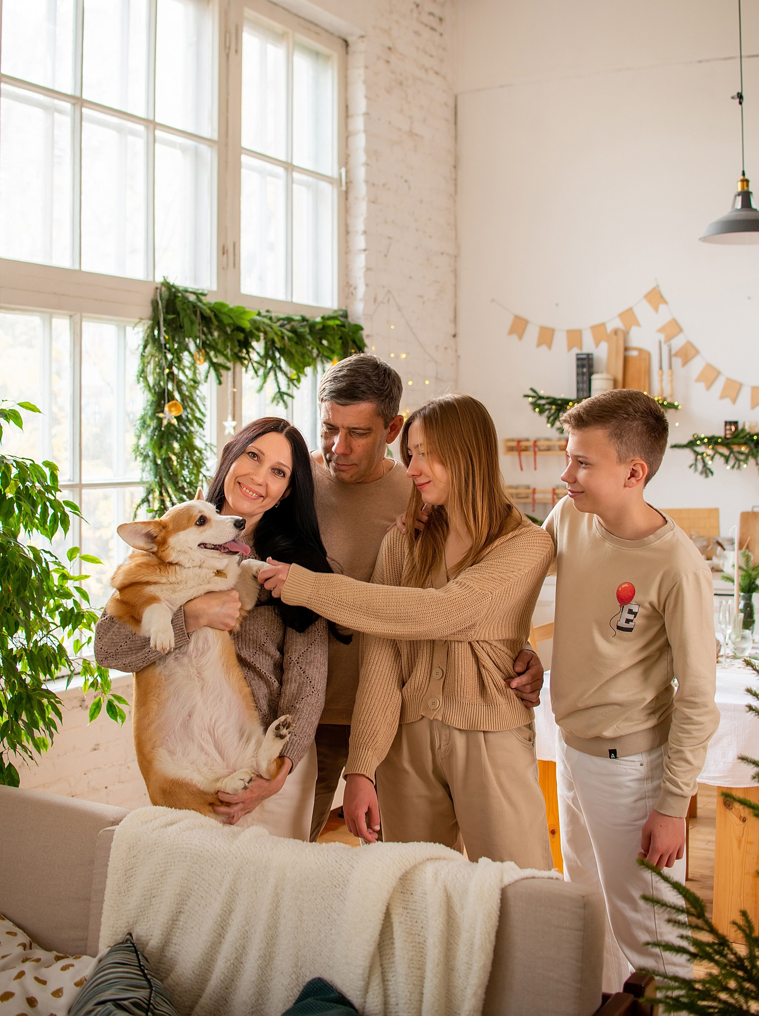 Новогодняя семейная фотосессия в Краснодаре 2023-2024. Фотограф новорожденных Краснодар Малышенко Надежда