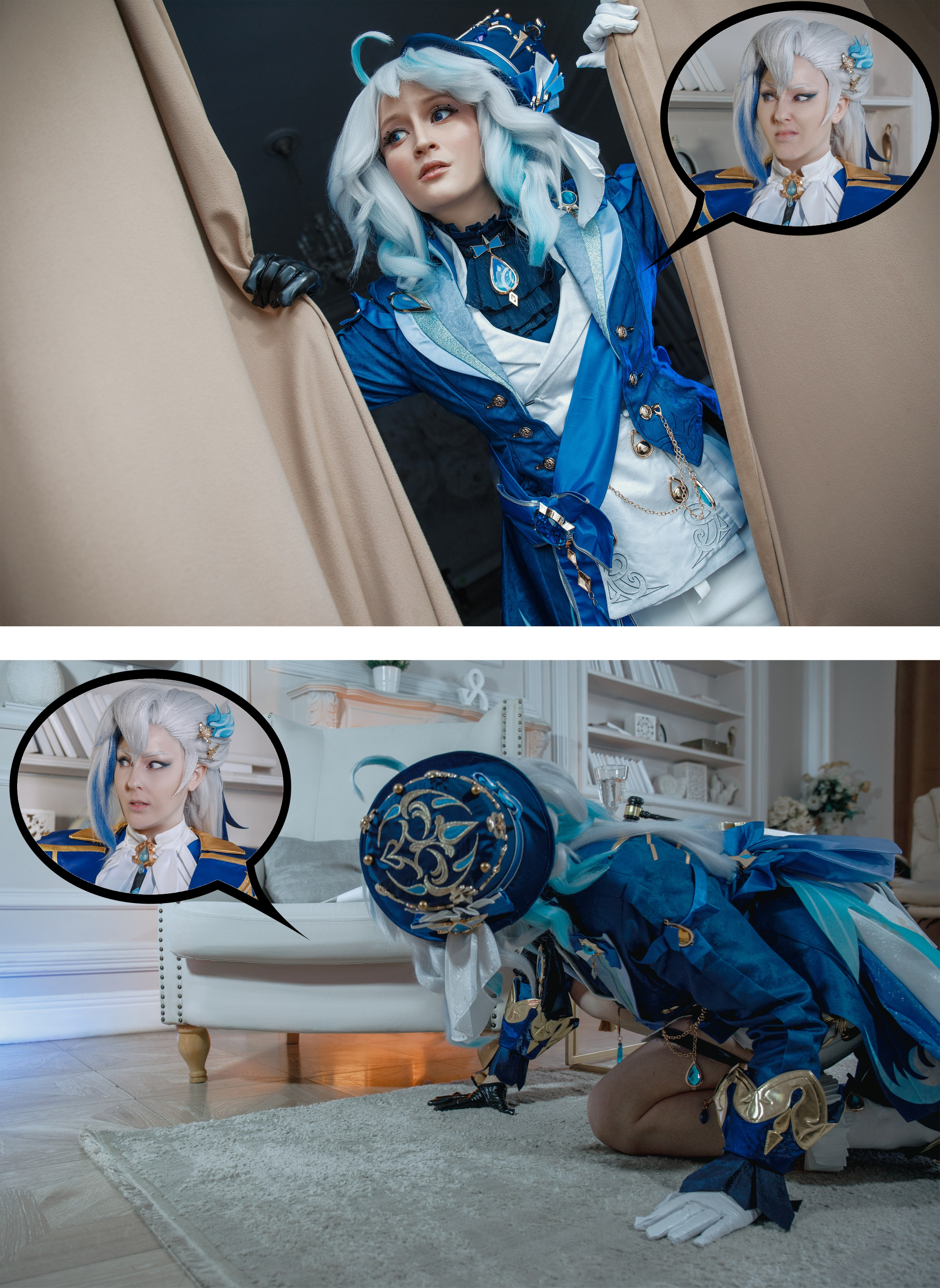 GENSHIN IMPACT: Neuvillette & Furina. Polaroud love