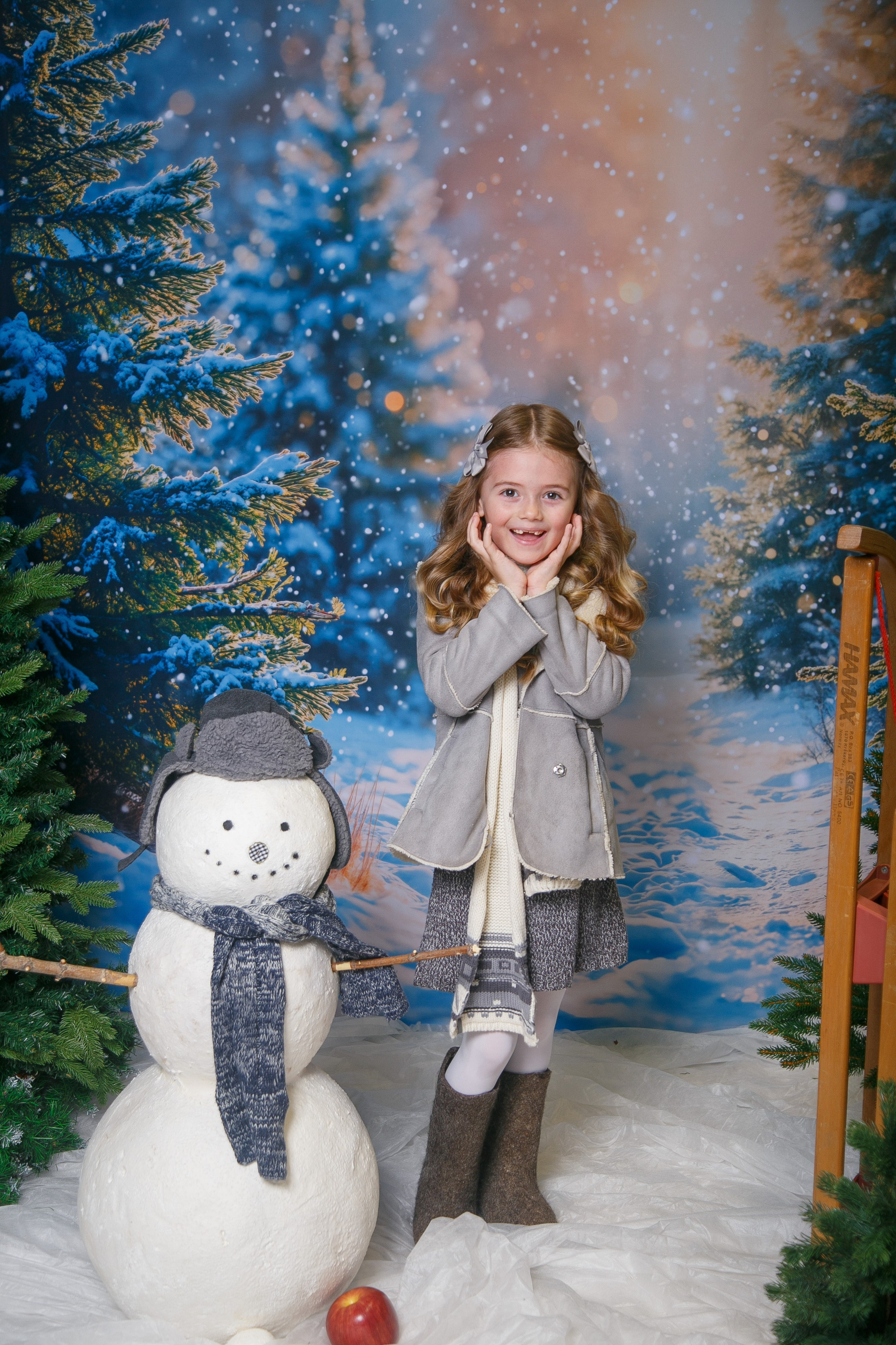 Зимний лес. Детская фотостудия Москва