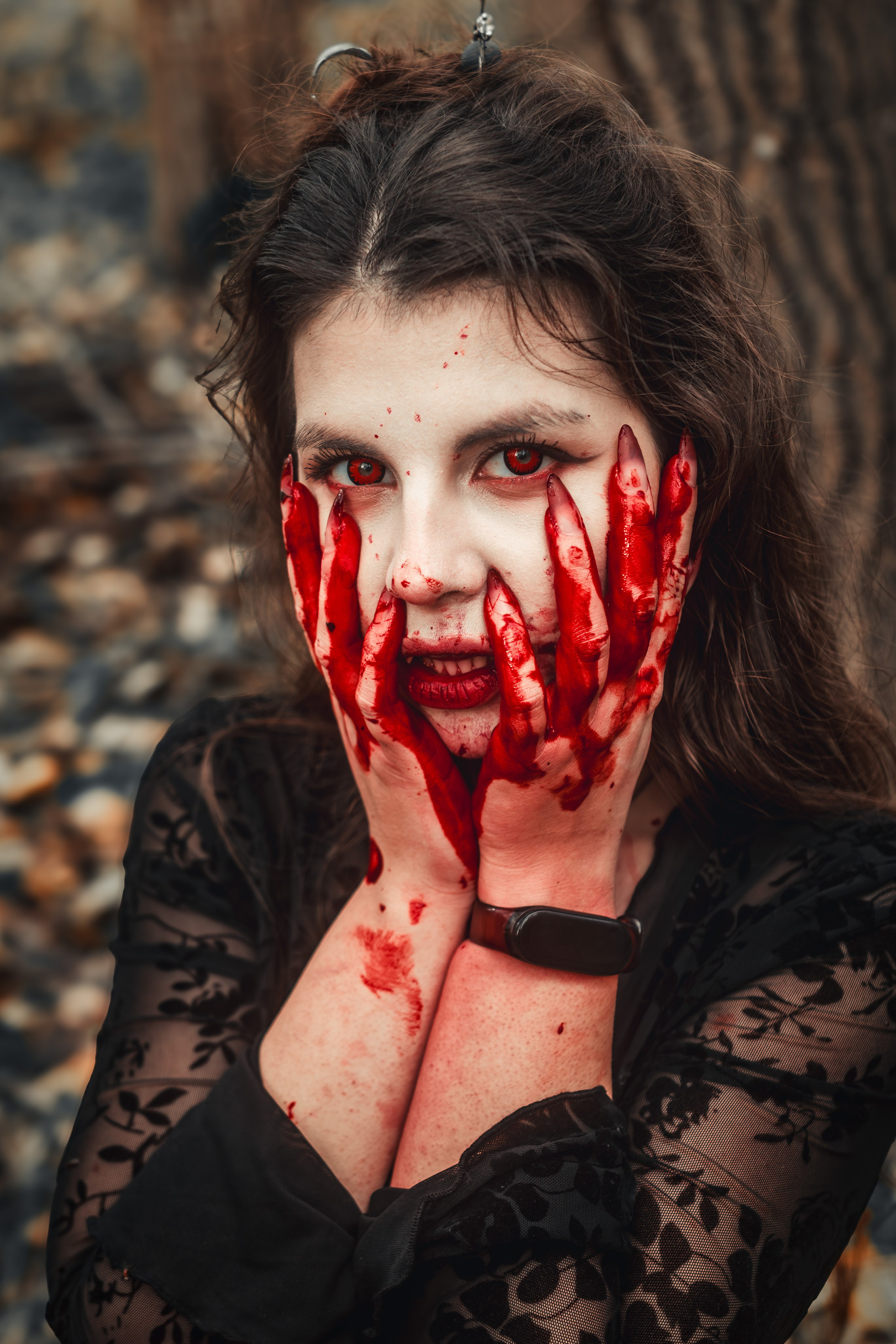 Фотосессия Вампиры в лесу