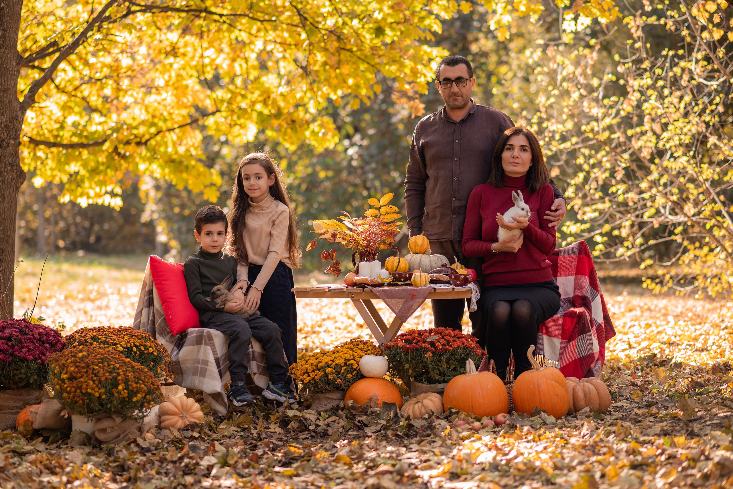 Осенние съемки на улице. Семейный фотограф в Краснодаре