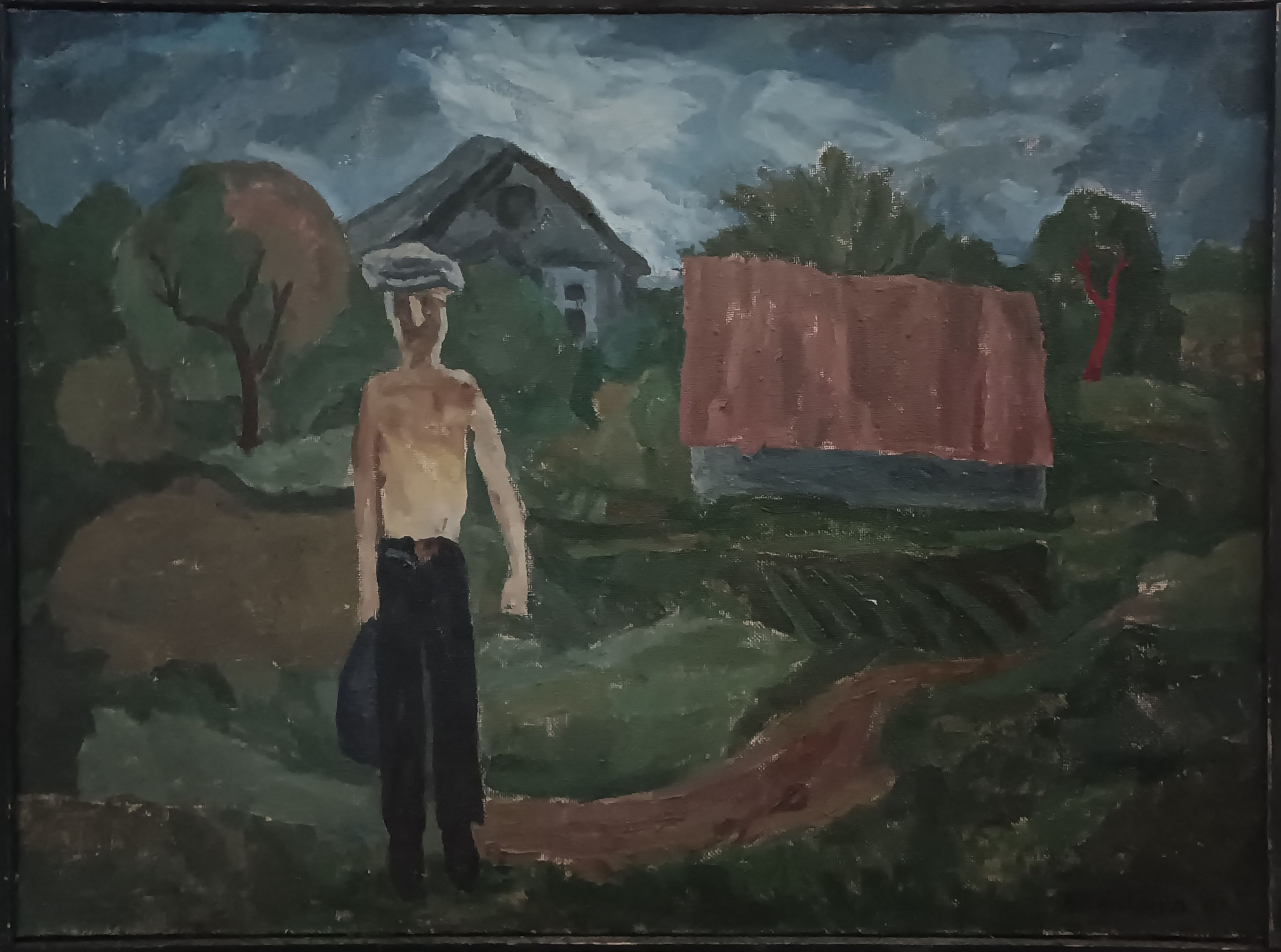 «Фигура в пейзаже» 2001 год. Художник Величко Вадим Семёнович