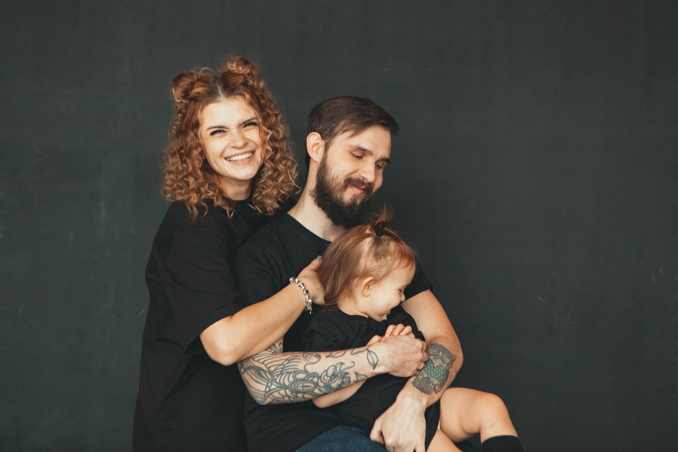 Новогодняя семейная фотосессия в студии. Фотограф Ольга Ефремова